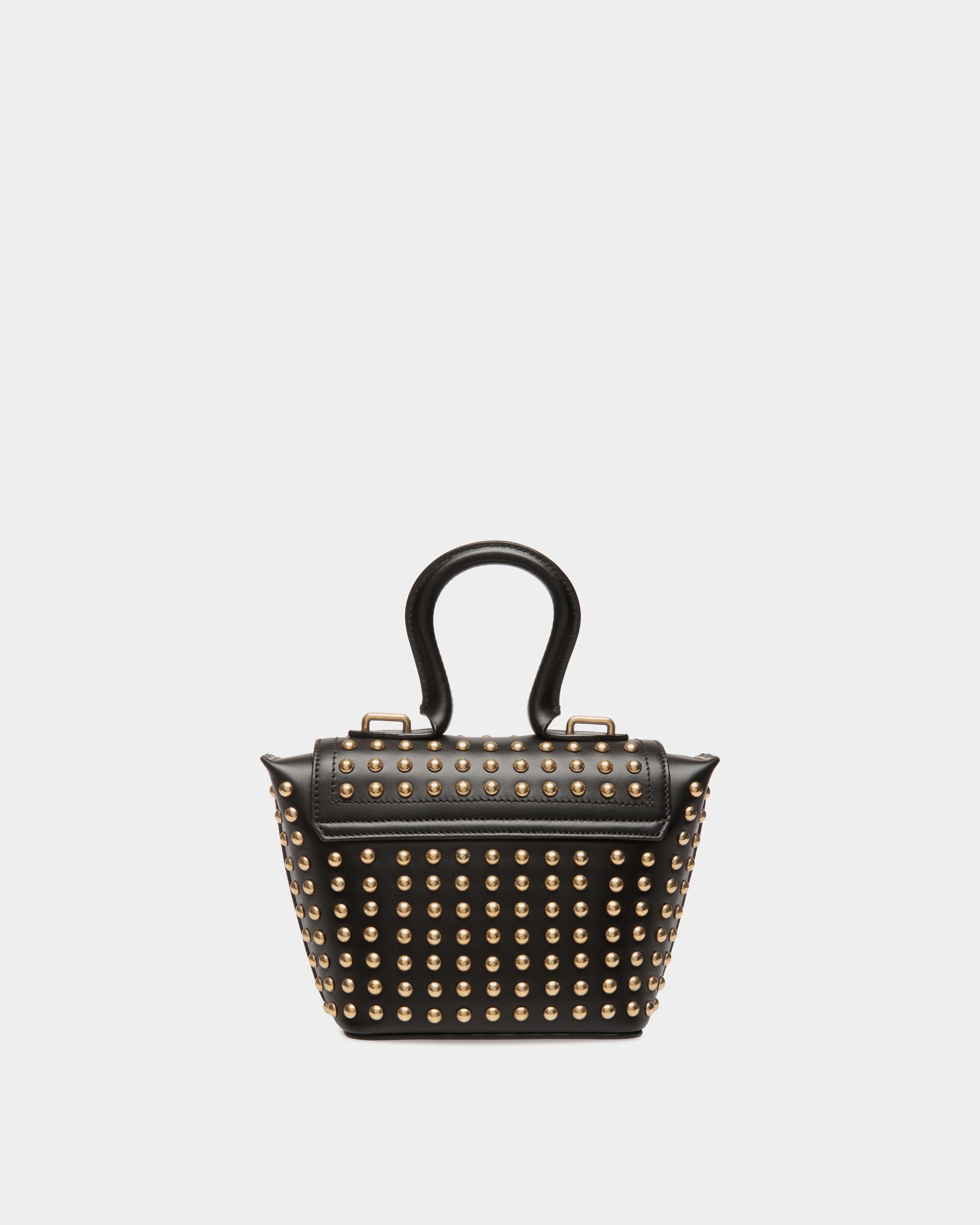 Belle Minibag in Black Leather With Studs - Women's - Bally - 03