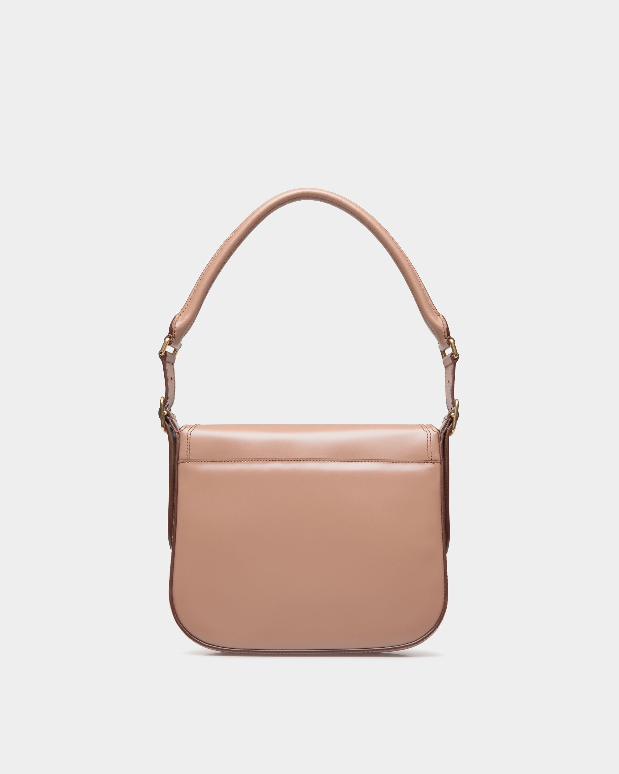 Bandolera Beckett De Piel Cepillada Praline Beige - Mujer - Bally - 03