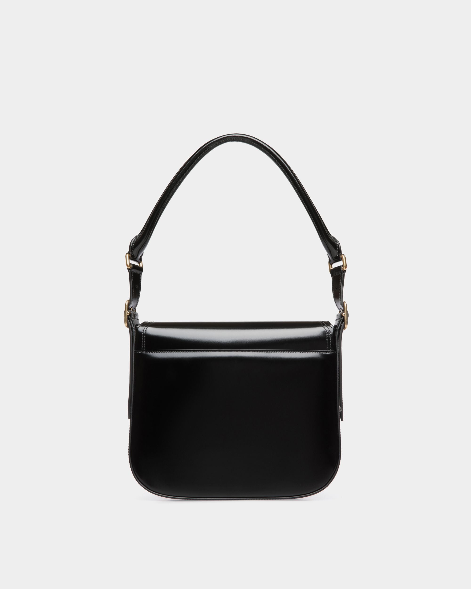 Bandolera Beckett De Piel Cepillada Negra - Mujer - Bally - 03