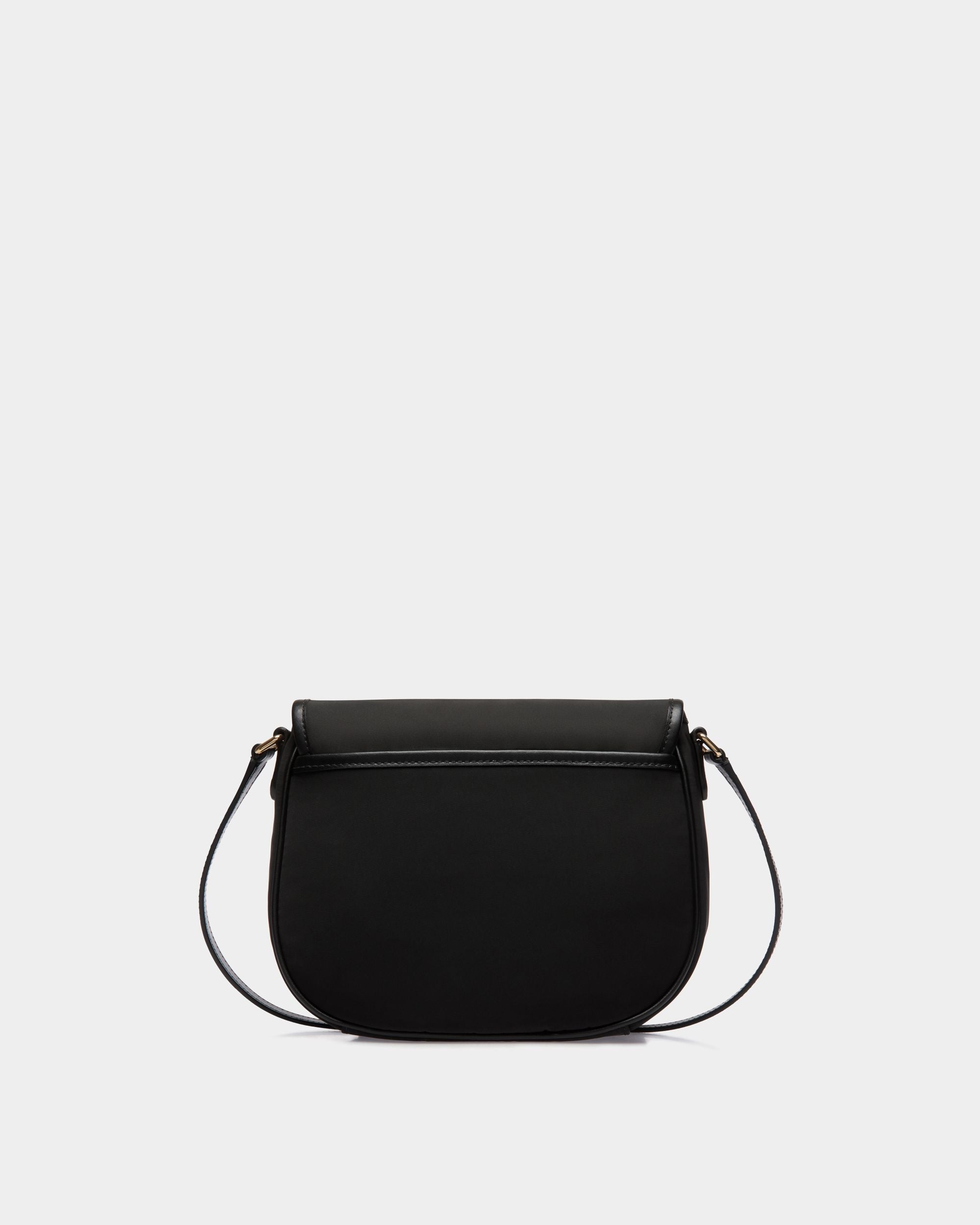 Bandolera B-Light Pequeña De Nailon Y Piel Negra - Mujer - Bally - 02