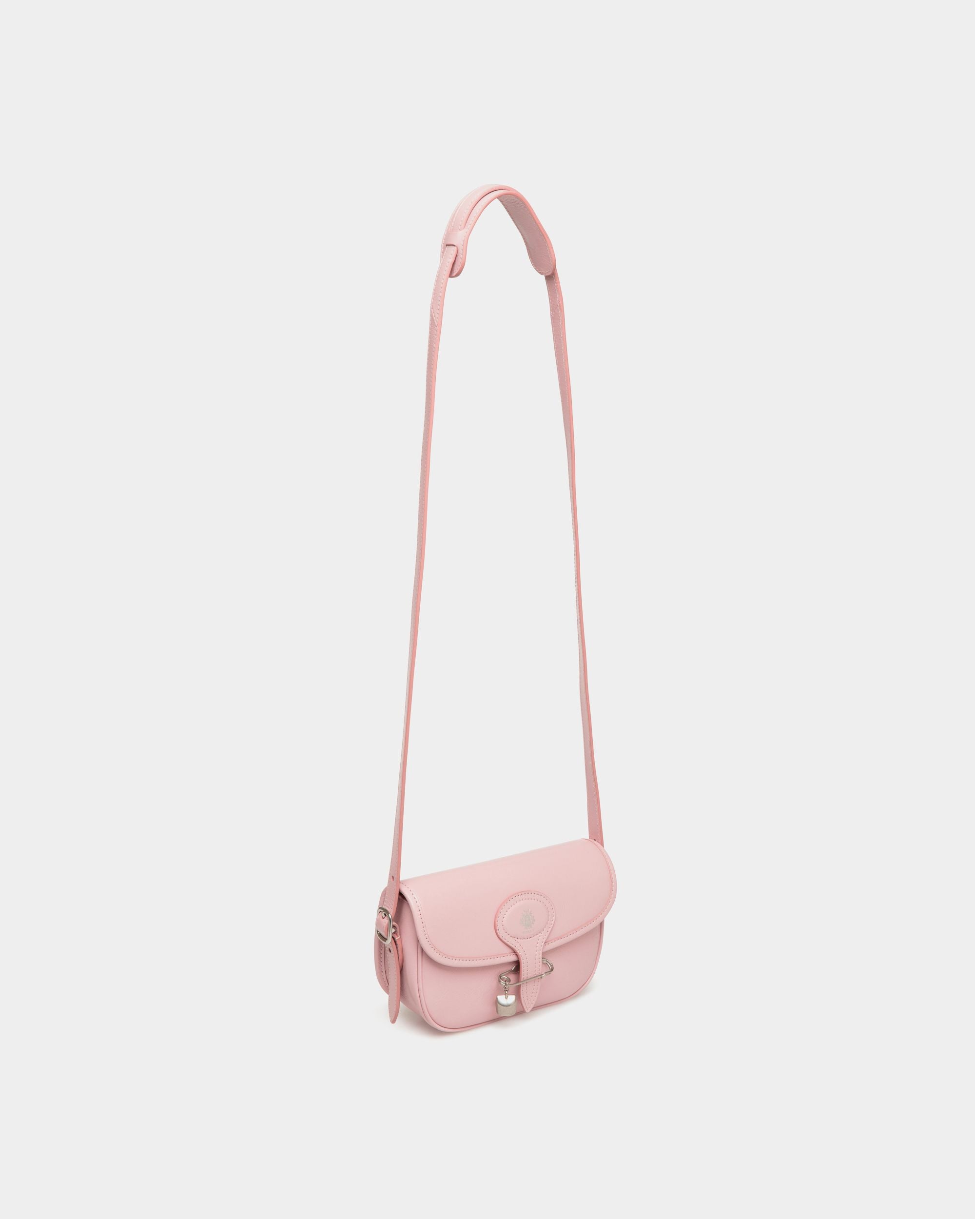 Beckett Minibag in Pink Leather With a Bally Pin - Mujer - Bally - 04