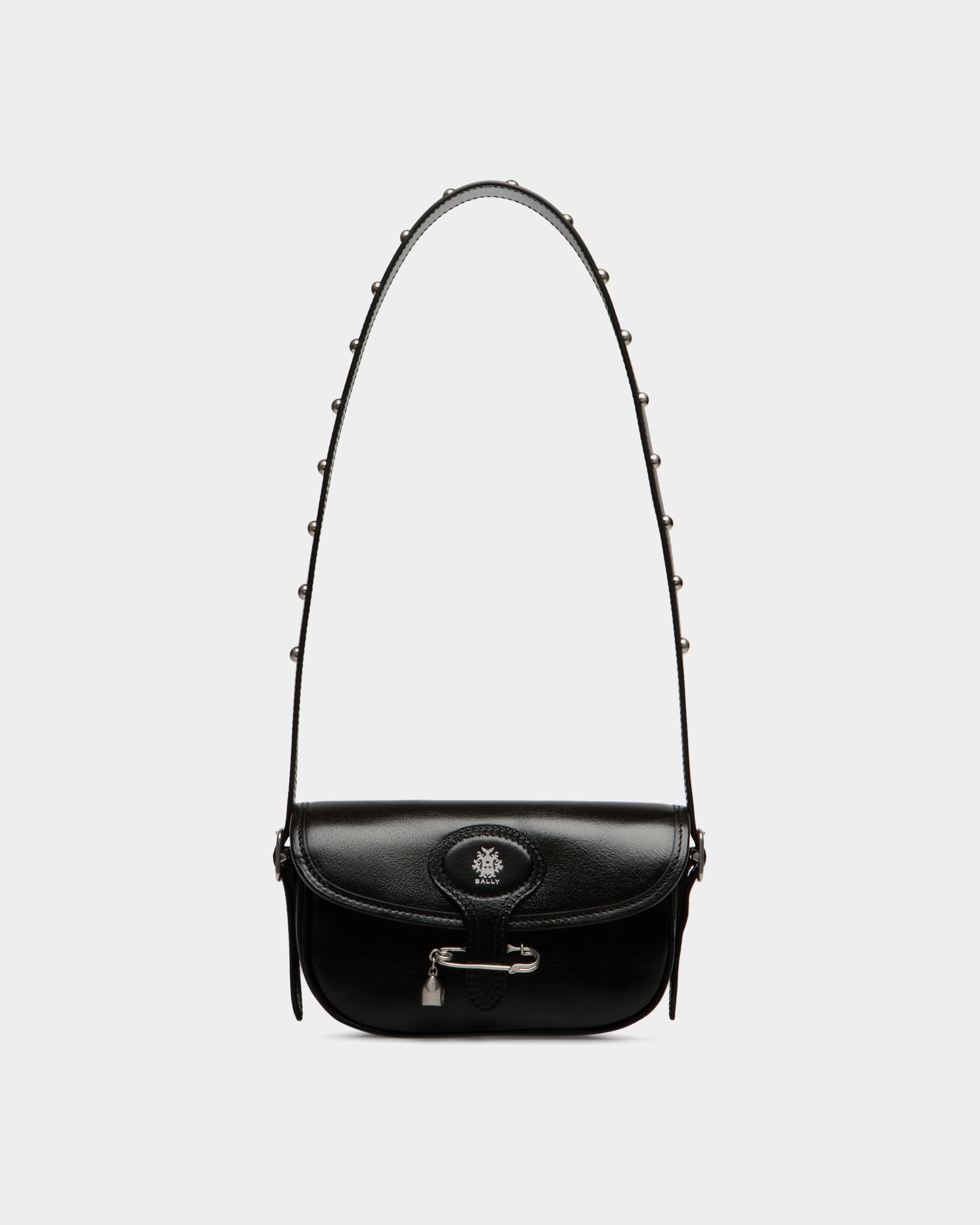 Beckett Minibag in Black Leather With a Bally Pin - Women's - Bally - 01