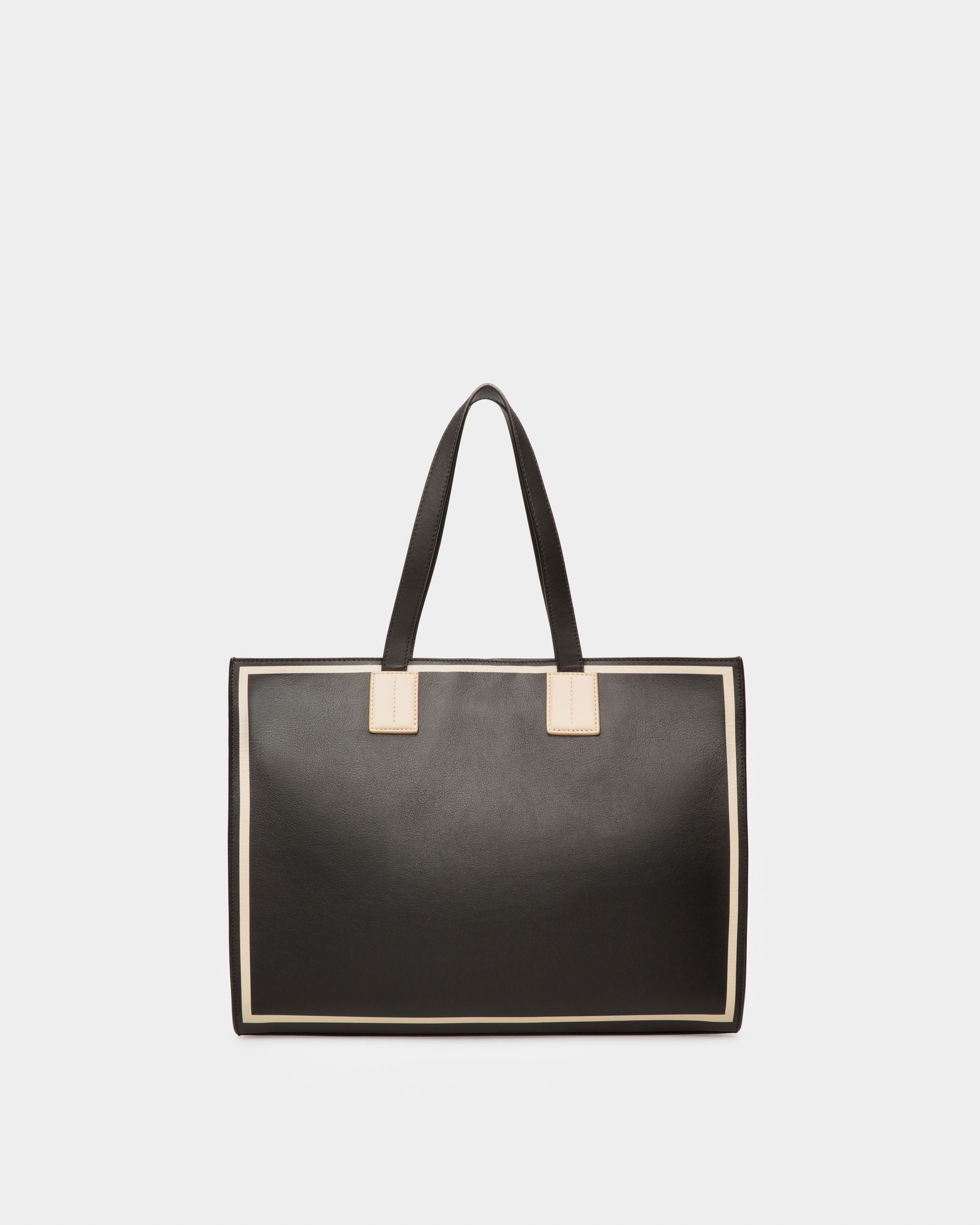 Crystalia Leather Tote In Black - Women's - Bally - 03