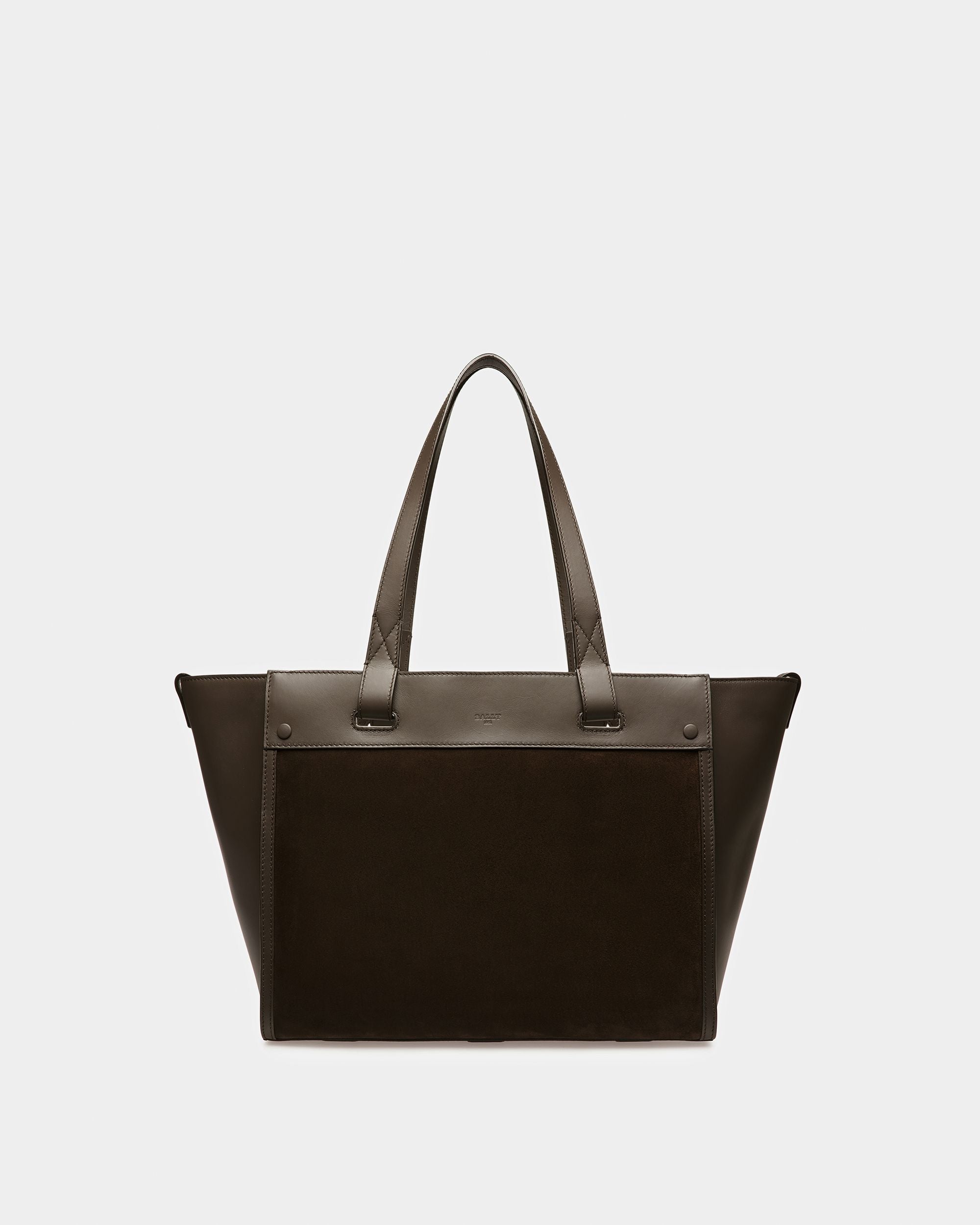 Arystea Bolso Tote De Piel En Marrón - Mujer - Bally - 01