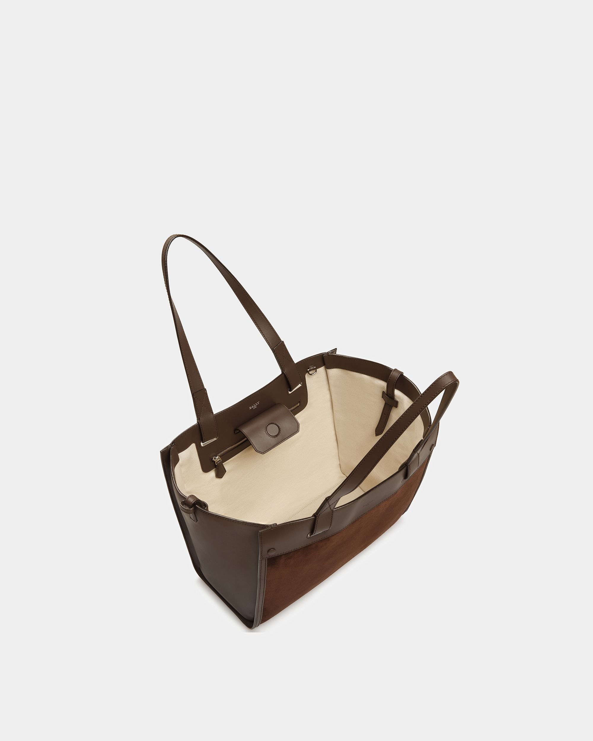 Arystea Bolso Tote De Piel En Marrón - Mujer - Bally - 04