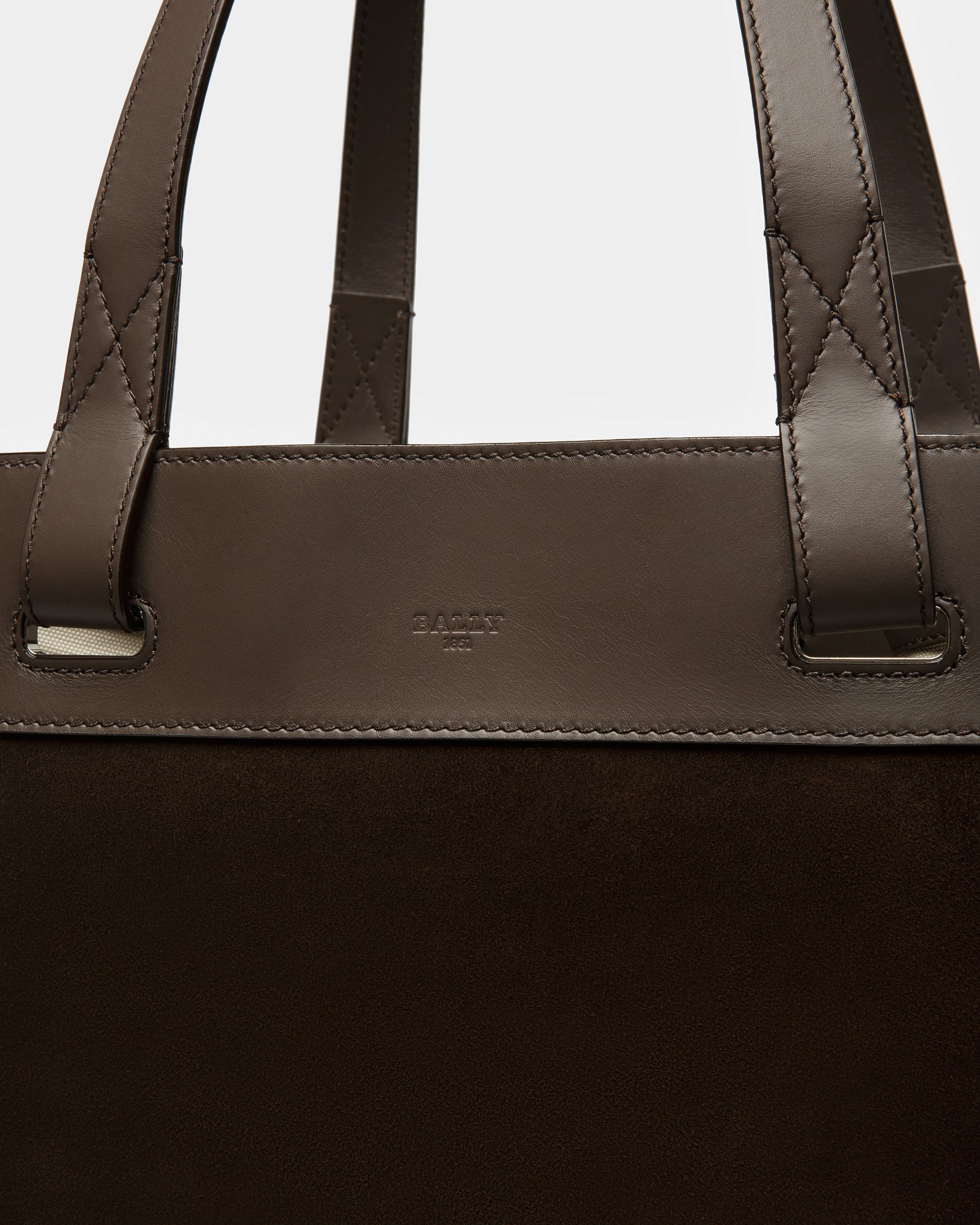 Arystea Bolso Tote De Piel En Marrón - Mujer - Bally - 05