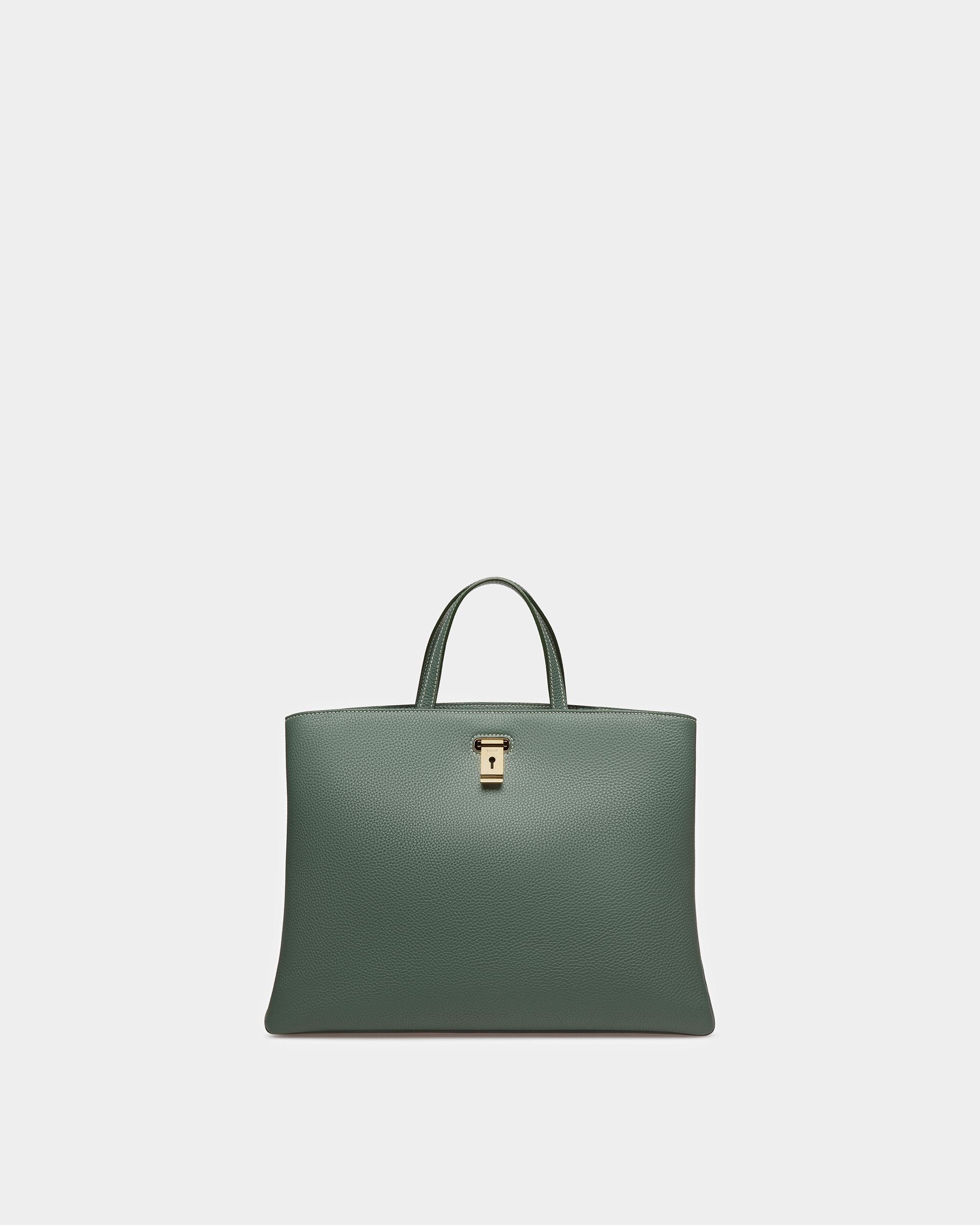Lya Leather Tote In Sage - Women's - Bally - 07