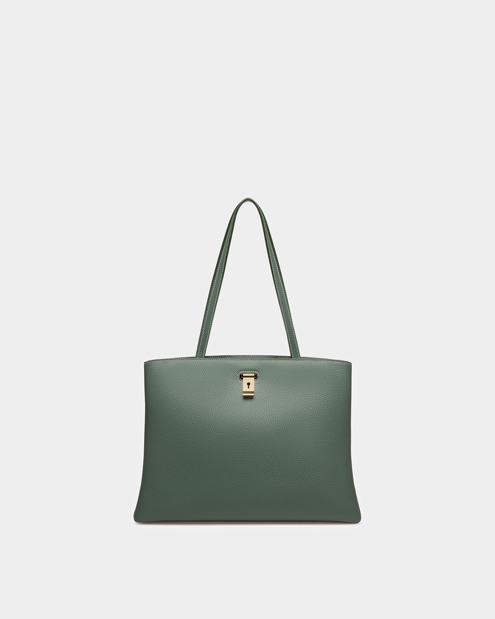 Lya Leather Tote In Sage - Women's - Bally - 10