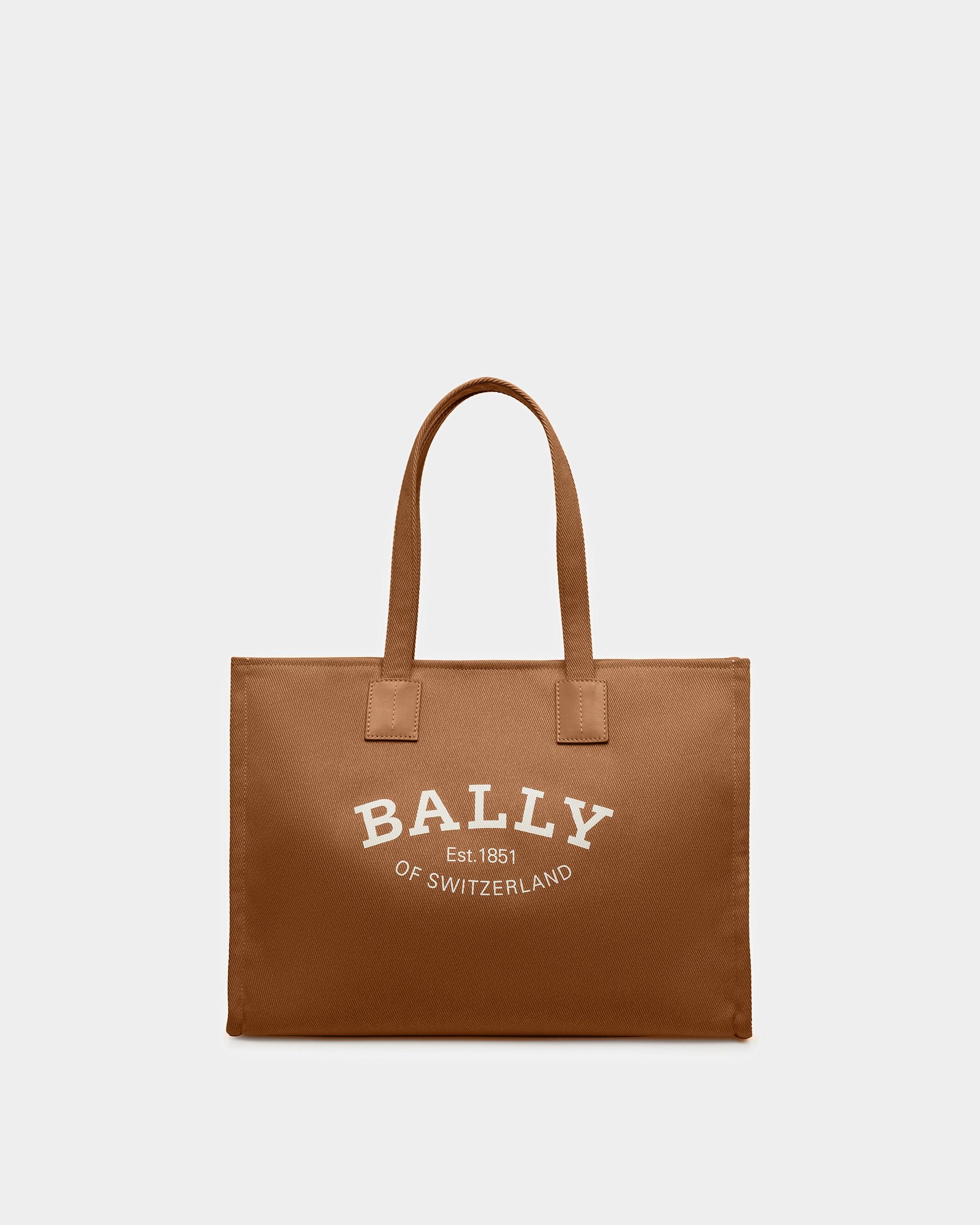 Crystalia Bolso Tote De Piel En Marrón - Mujer - Bally - 01