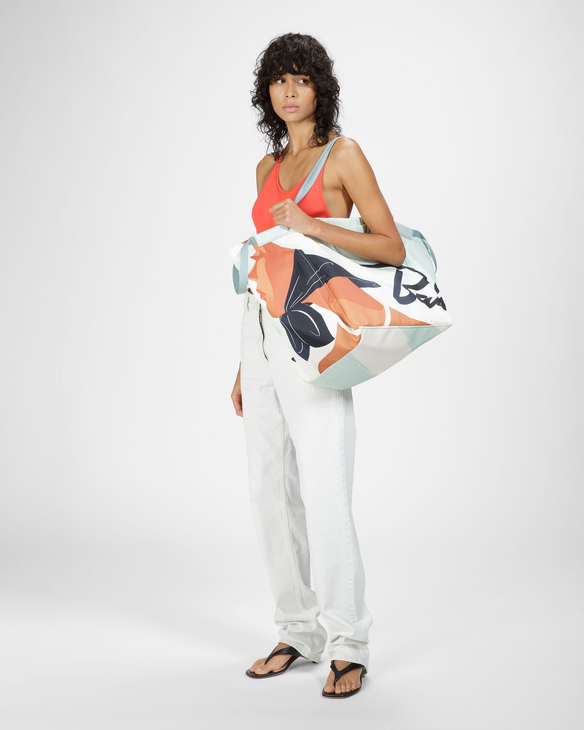 Billboard Bolso Tote De Nailon En Azul - Mujer - Bally - 02