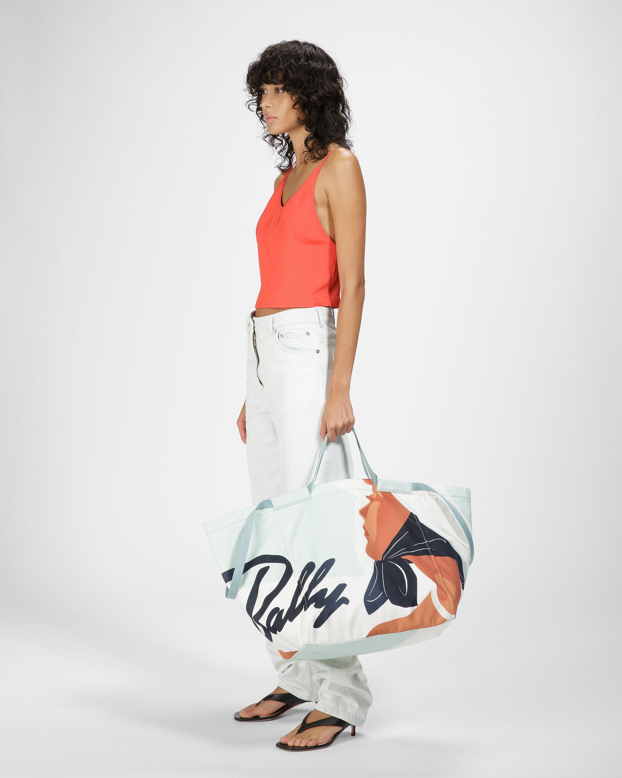 Billboard Bolso Tote De Nailon En Azul - Mujer - Bally - 04
