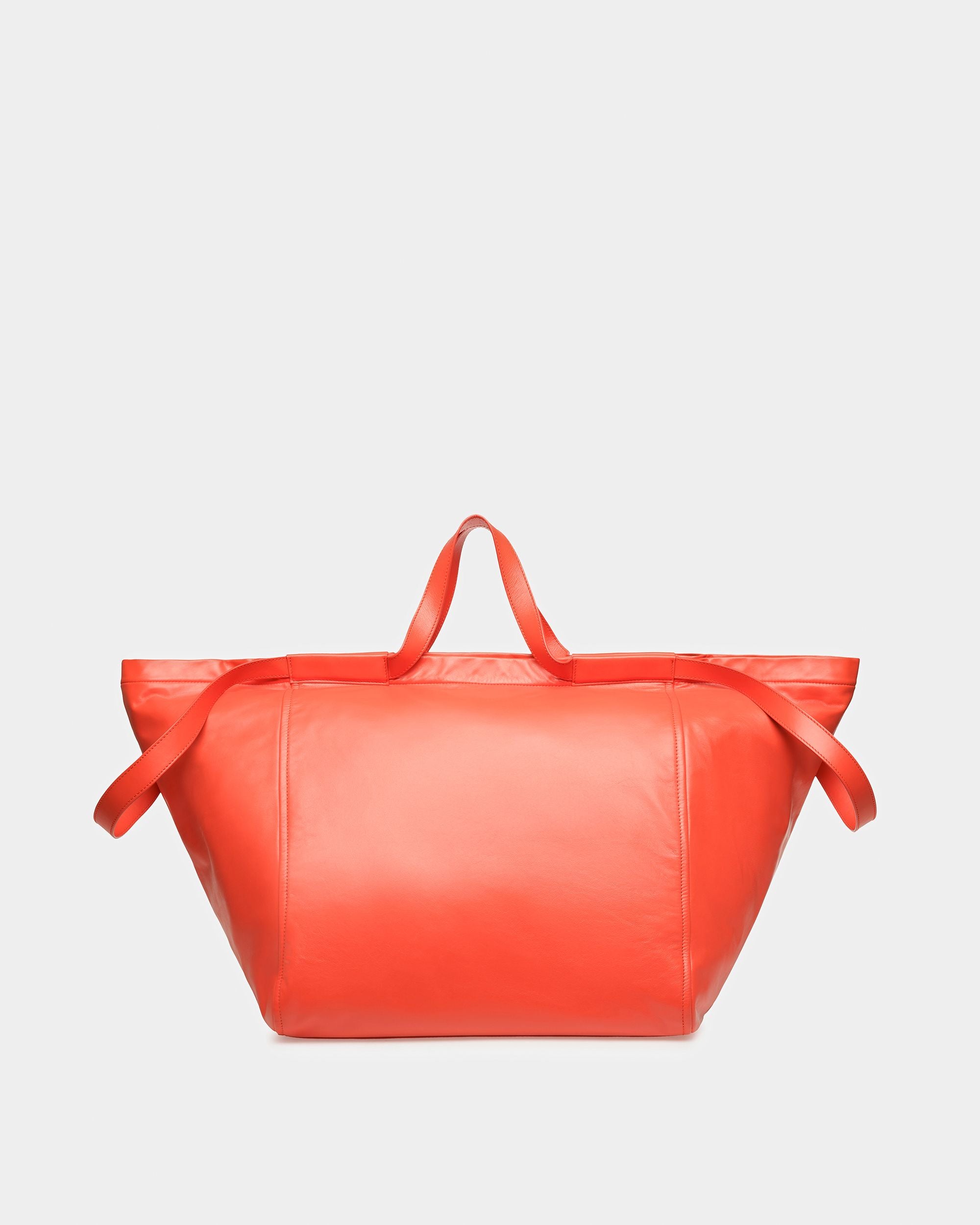 Billboard Bolso Tote De Piel En Naranja - Mujer - Bally - 03