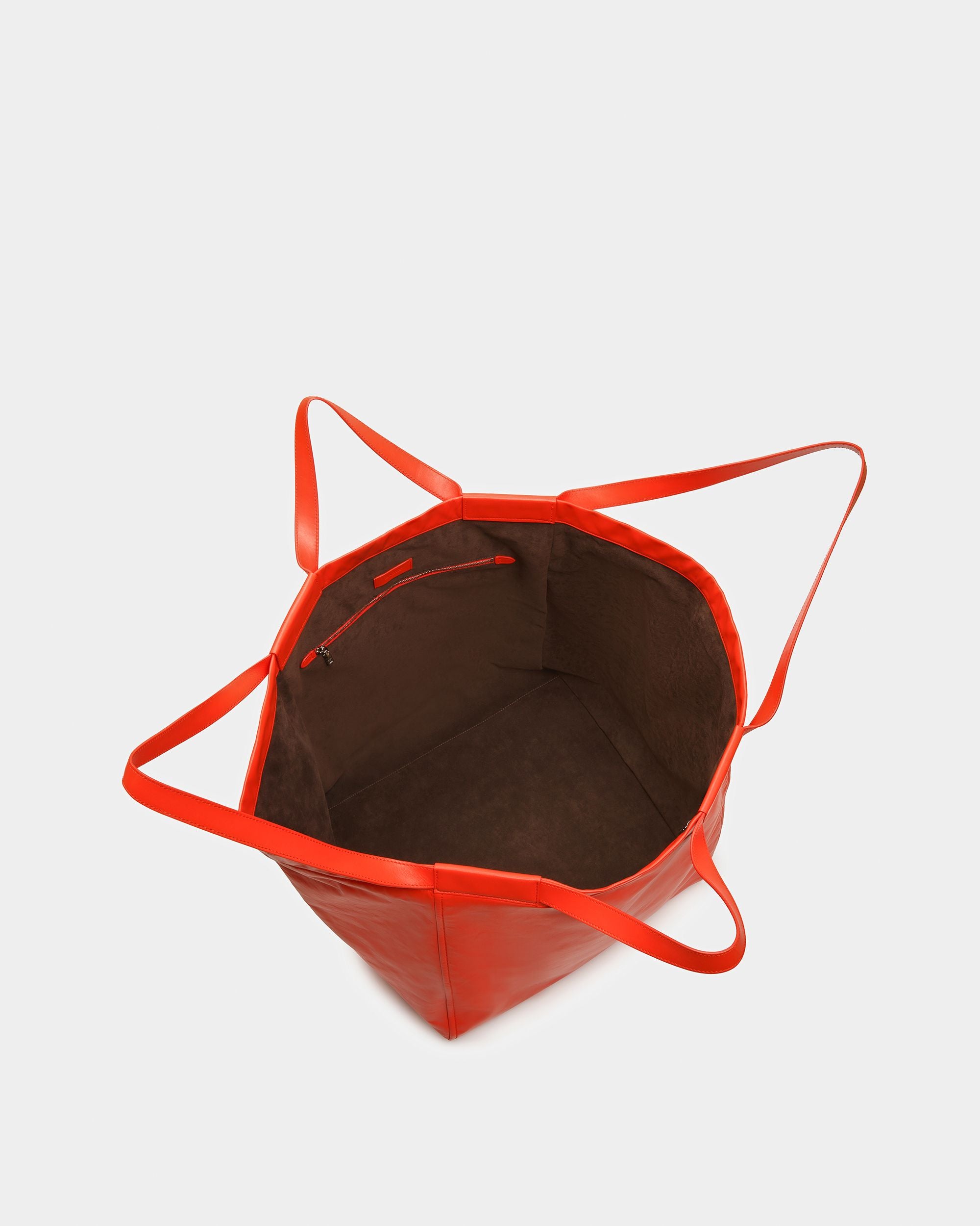Billboard Bolso Tote De Piel En Naranja - Mujer - Bally - 04
