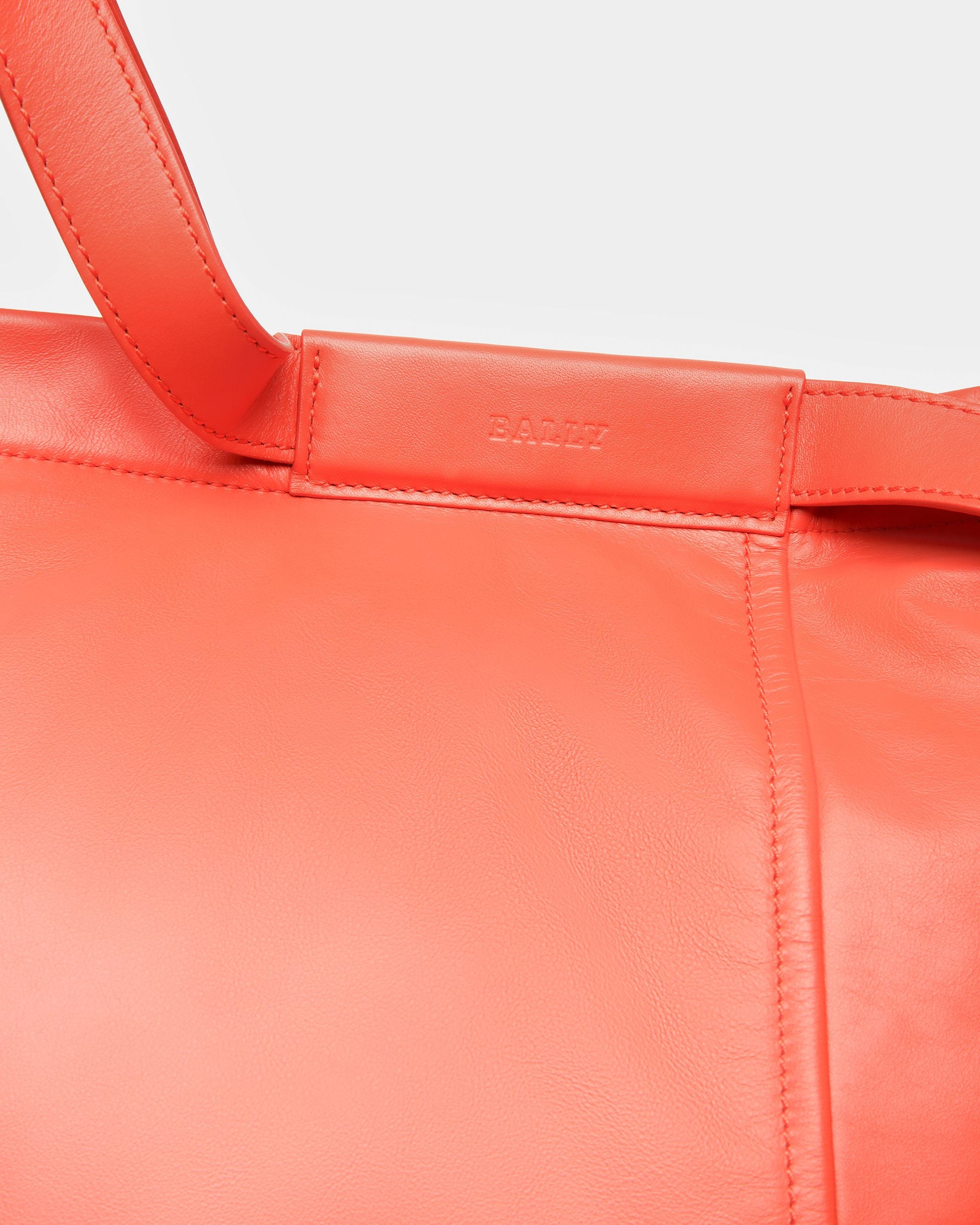 Billboard Bolso Tote De Piel En Naranja - Mujer - Bally - 05