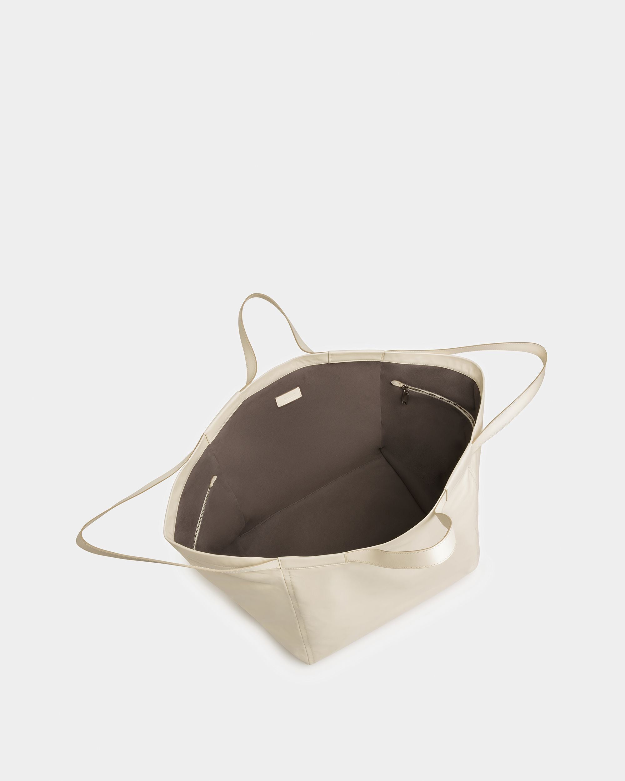 Billboard Bolso Tote De Piel En Beige - Mujer - Bally - 02