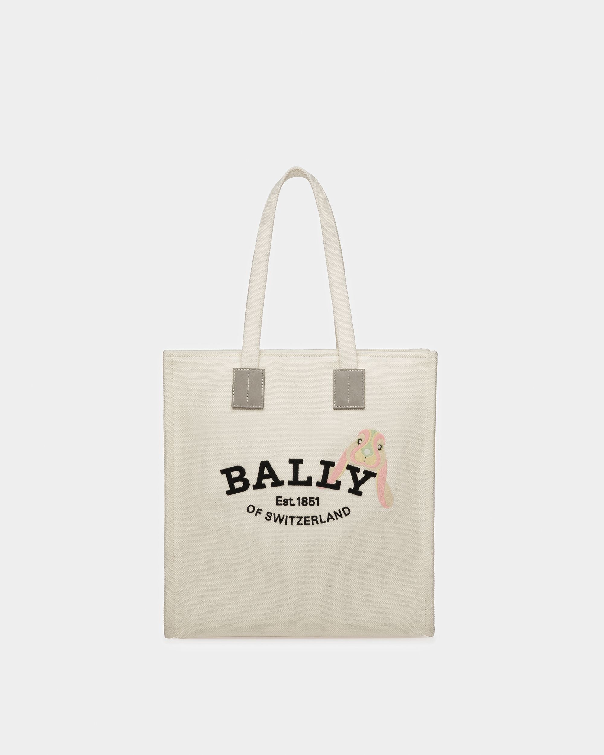 Crystalia Fabric Tote In Natural - Women's - Bally - 01