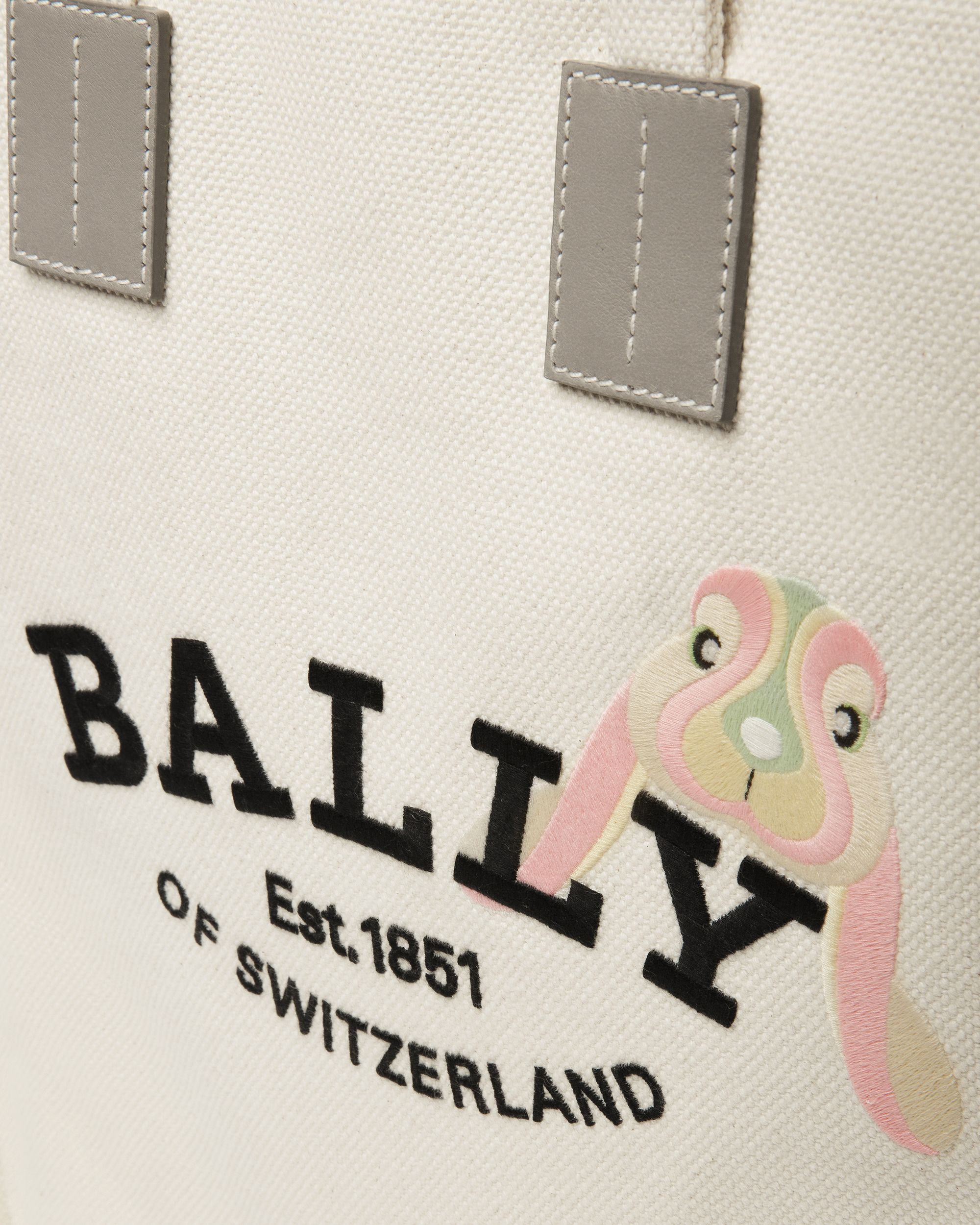 Crystalia Fabric Tote In Natural - Women's - Bally - 05