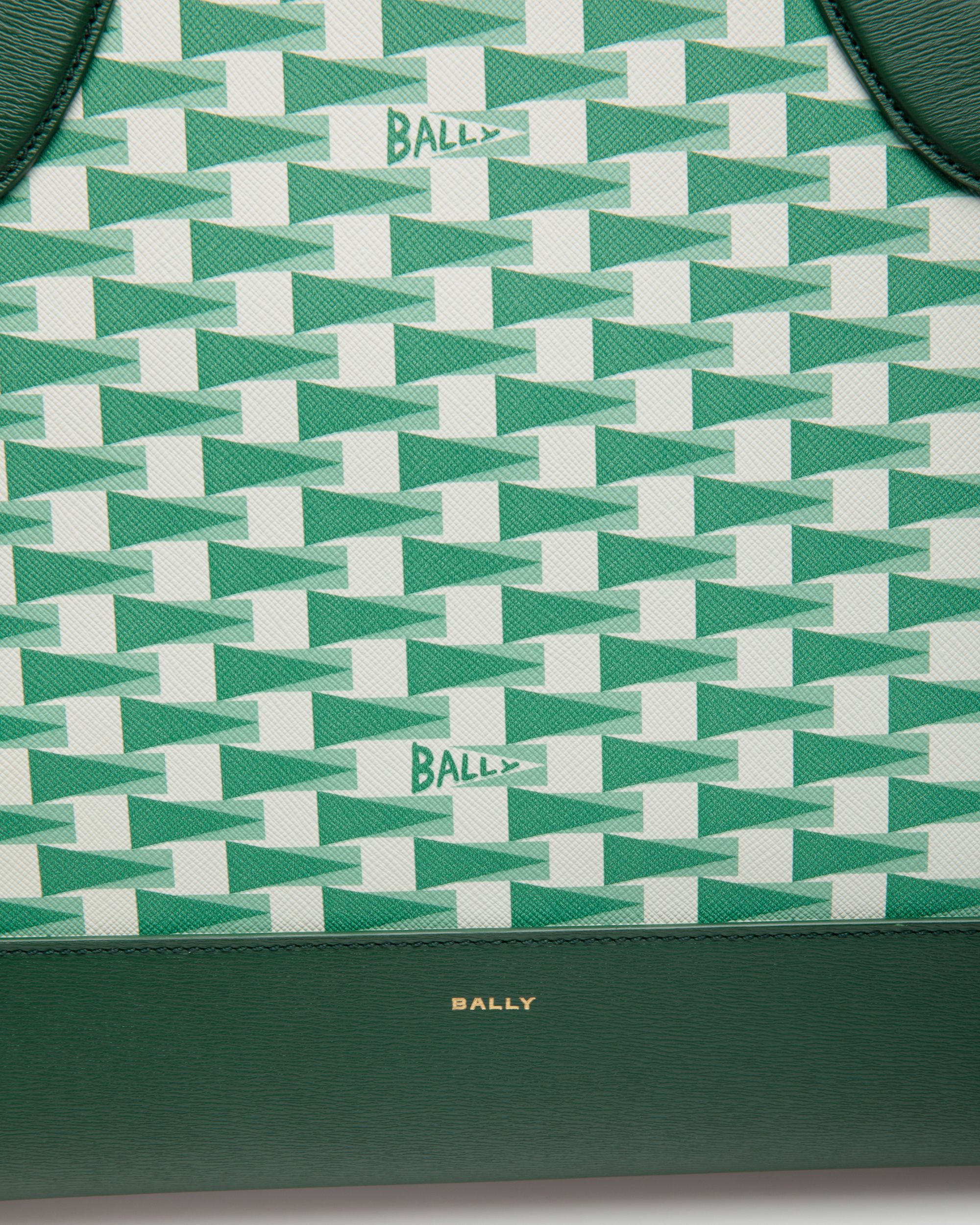 Pennant Tote Bag In Kelly Green TPU - Women's - Bally - 05