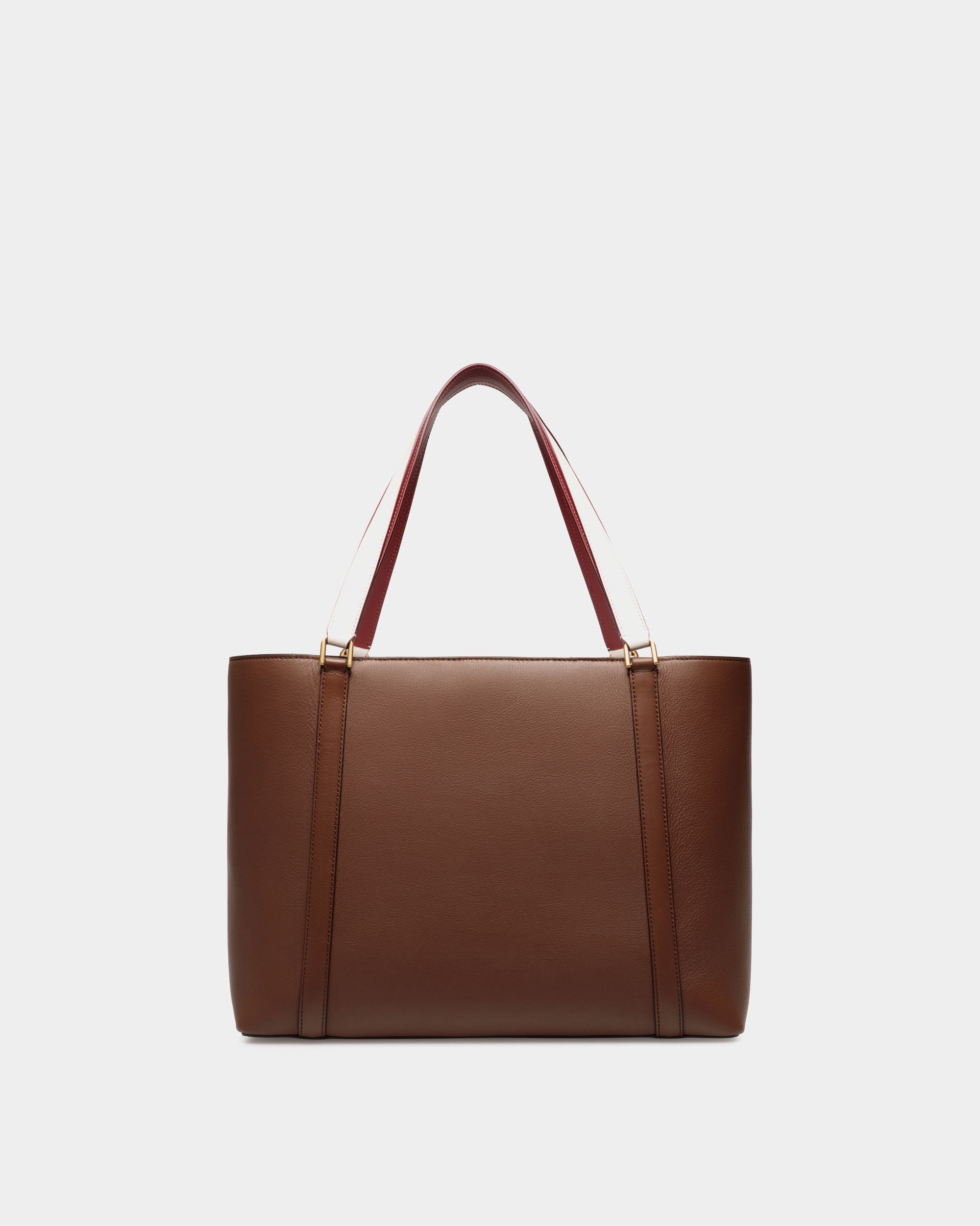 Bolso Tote Code De Piel Marrón - Mujer - Bally - 02