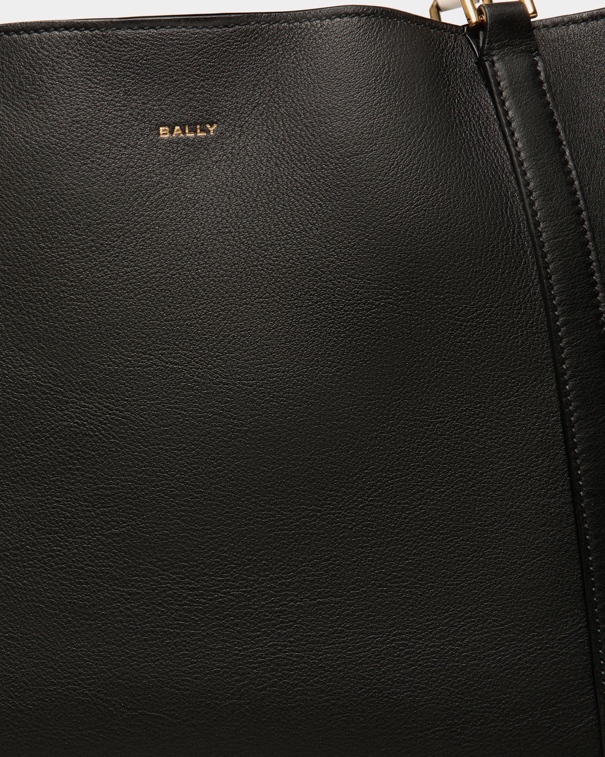 Code Tote Bag in Black Leather - Women's - Bally - 04