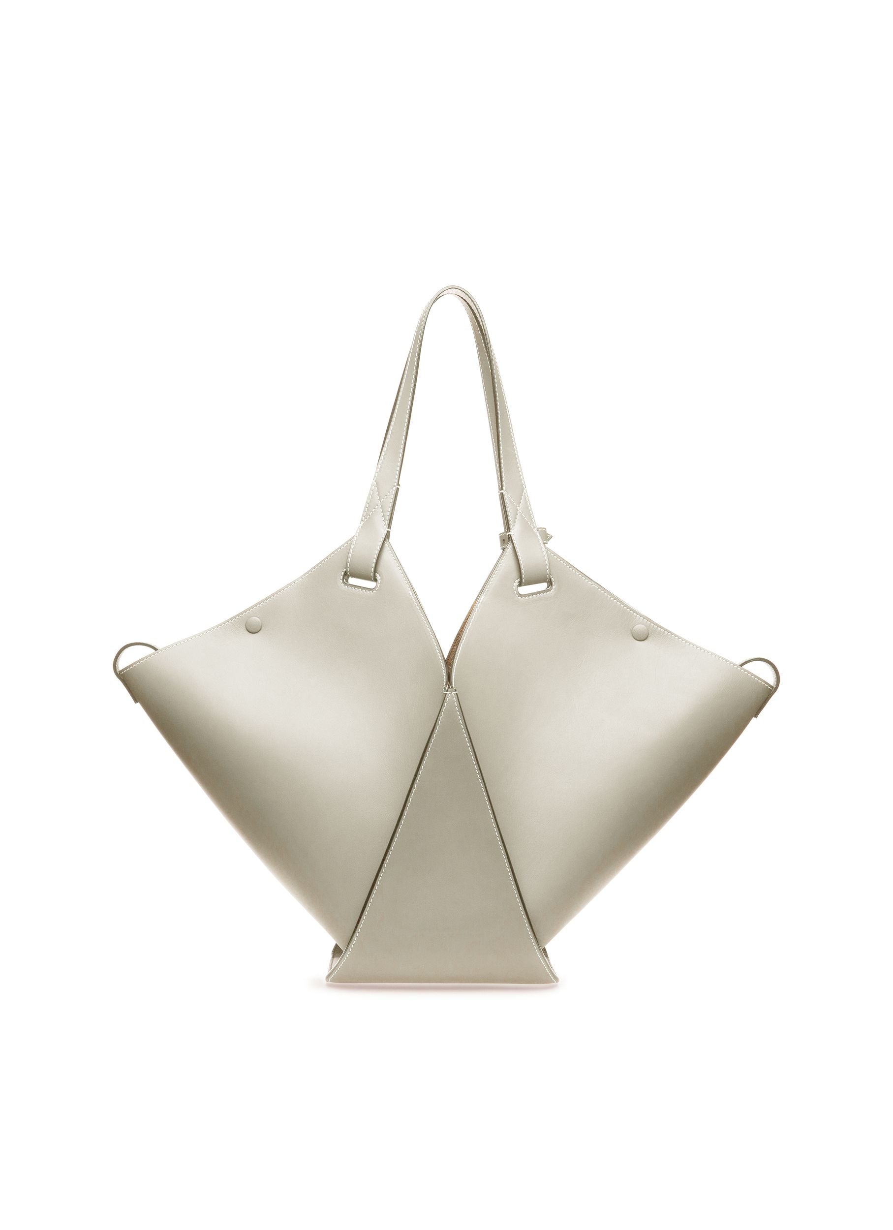 Ahria Bolso Tote En Cuero De Color Azul Claro - Mujer - Bally - 02