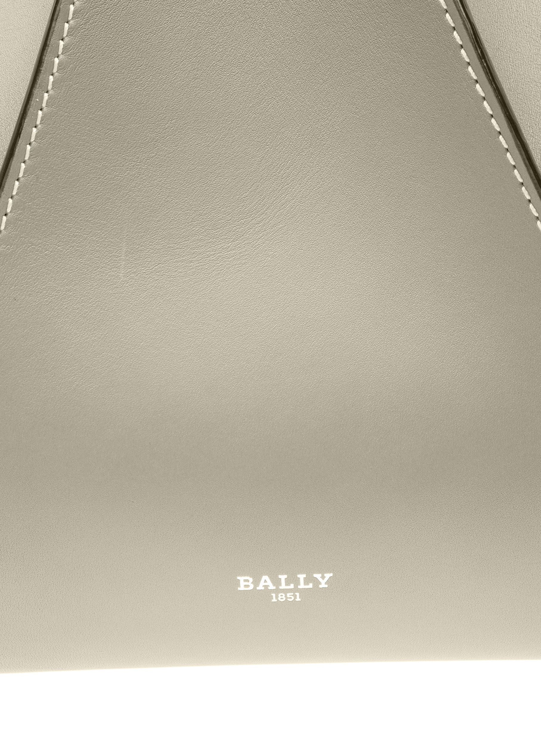 Ahria Bolso Tote En Cuero De Color Azul Claro - Mujer - Bally - 03
