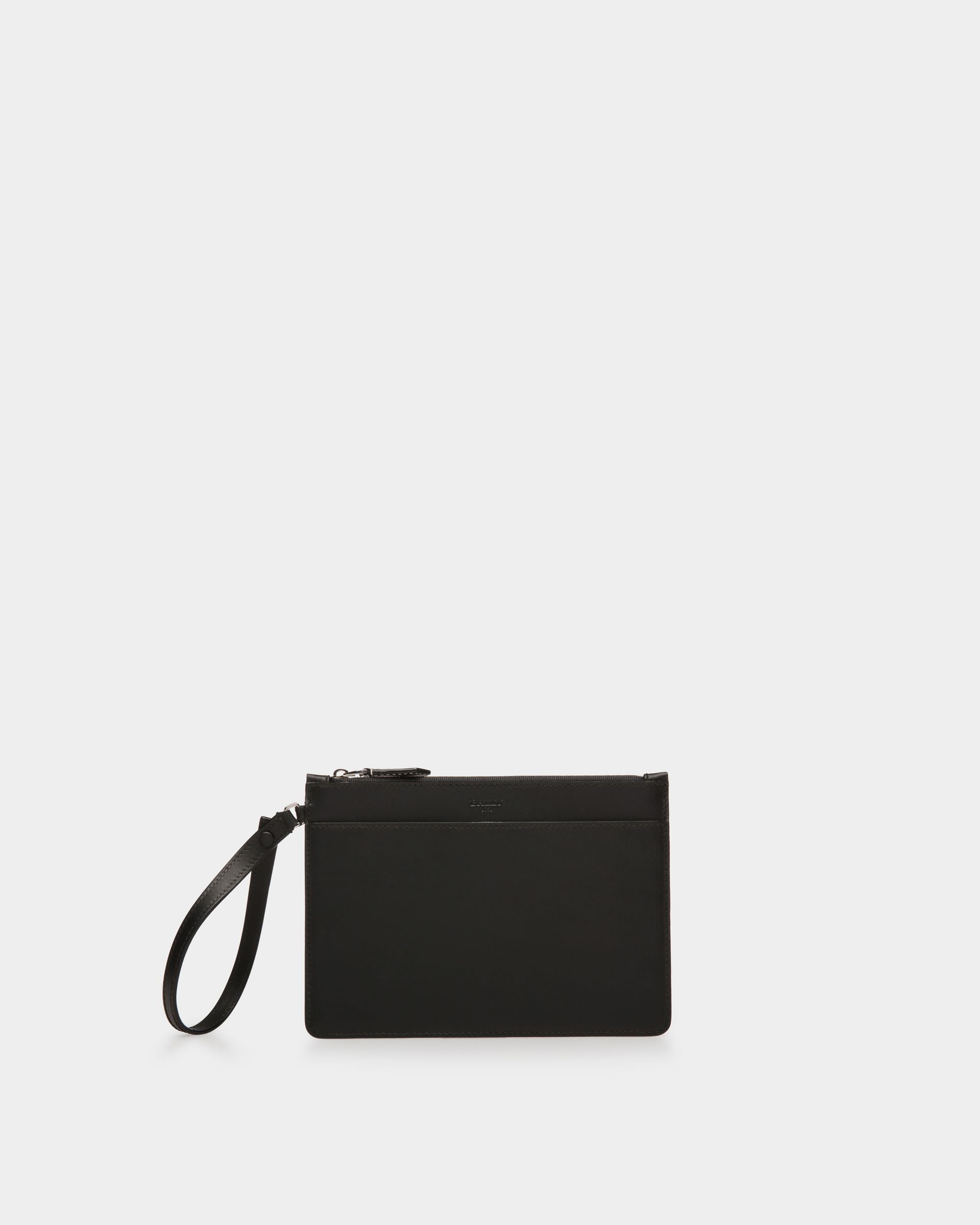Ahria Bolso Tote En Cuero De Color Negro - Mujer - Bally - 06