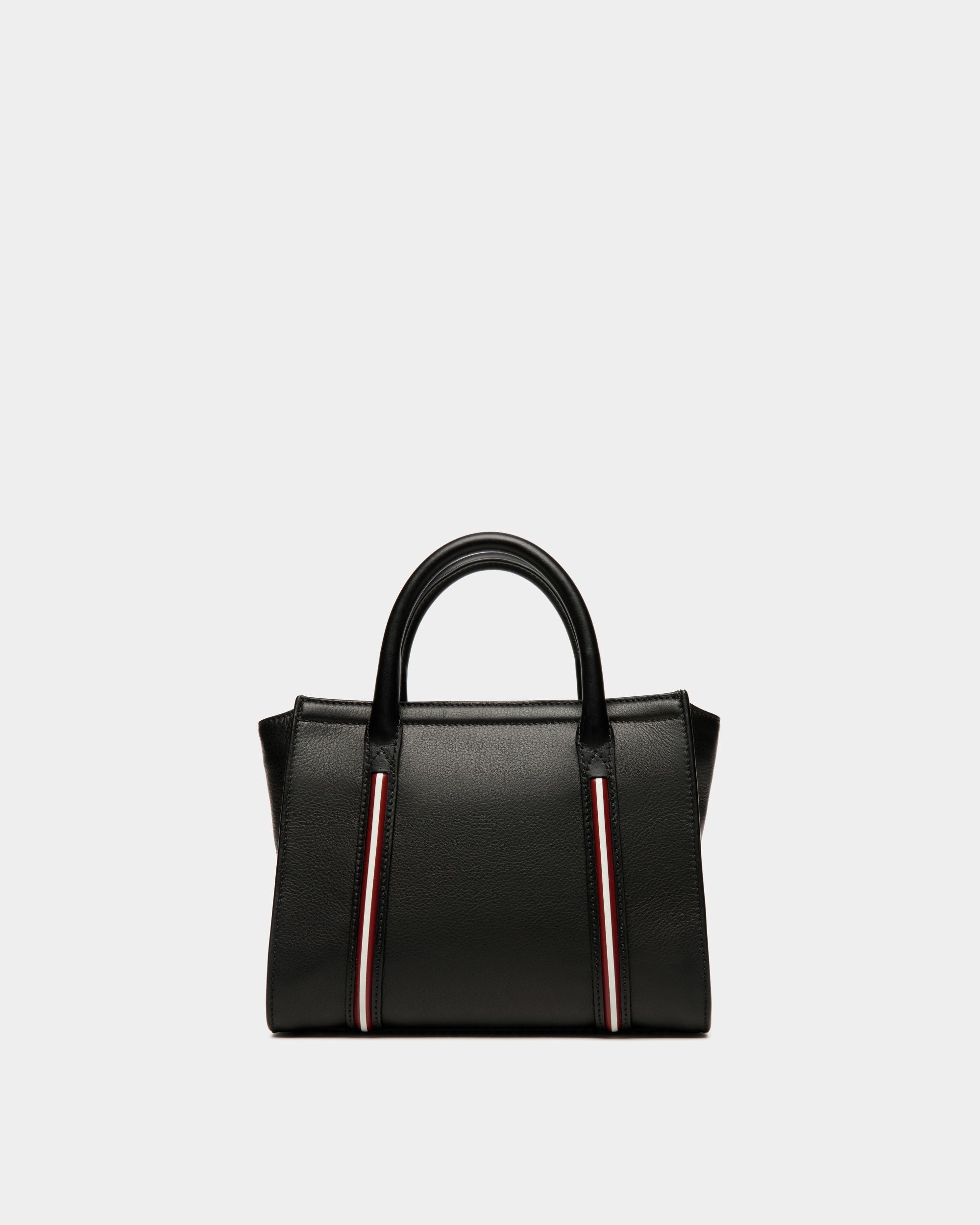 Code Small Tote Bag In Black Leather - Women's - Bally - 02