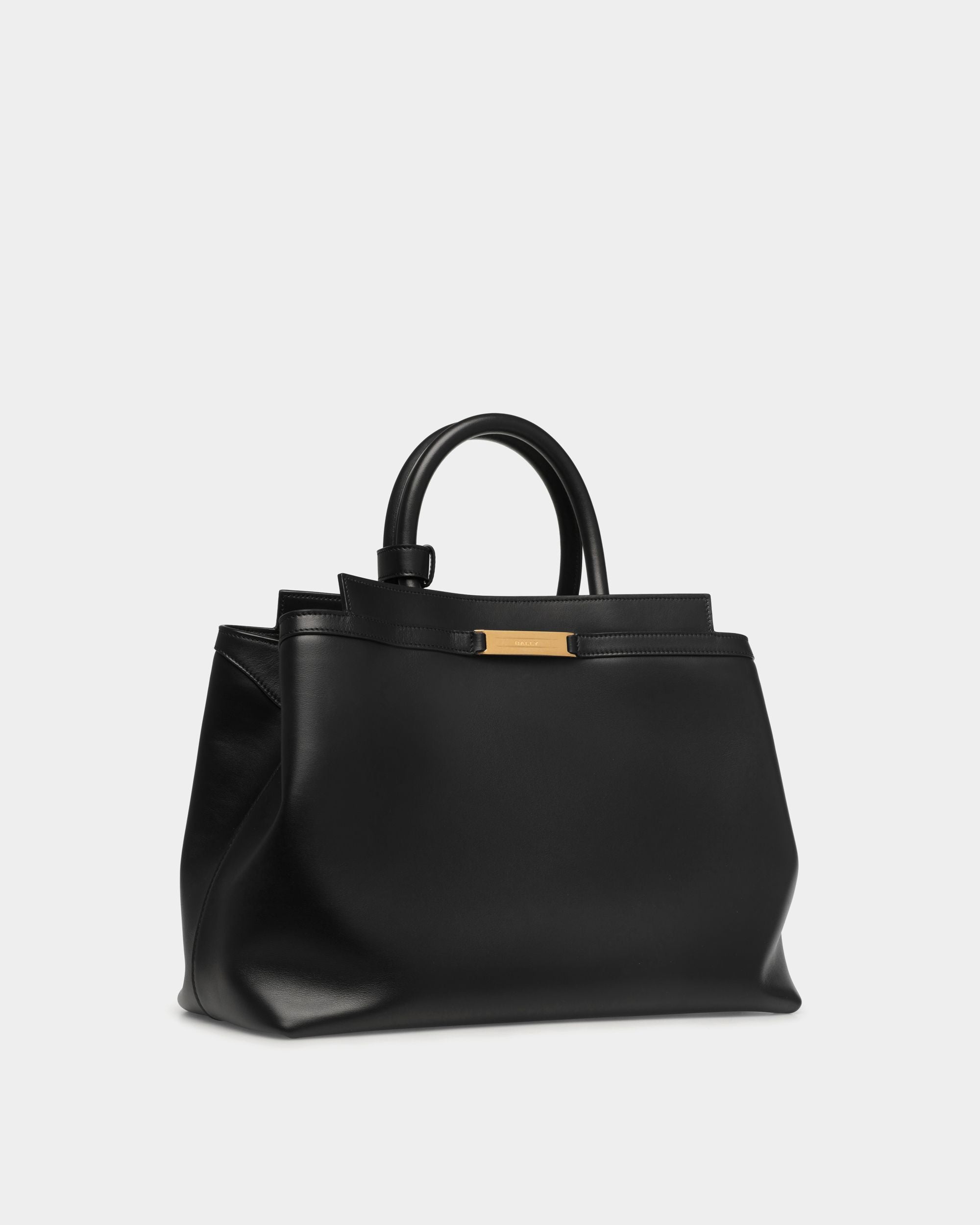 Bolso Tote Deco De Piel Negra - Mujer - Bally - 04
