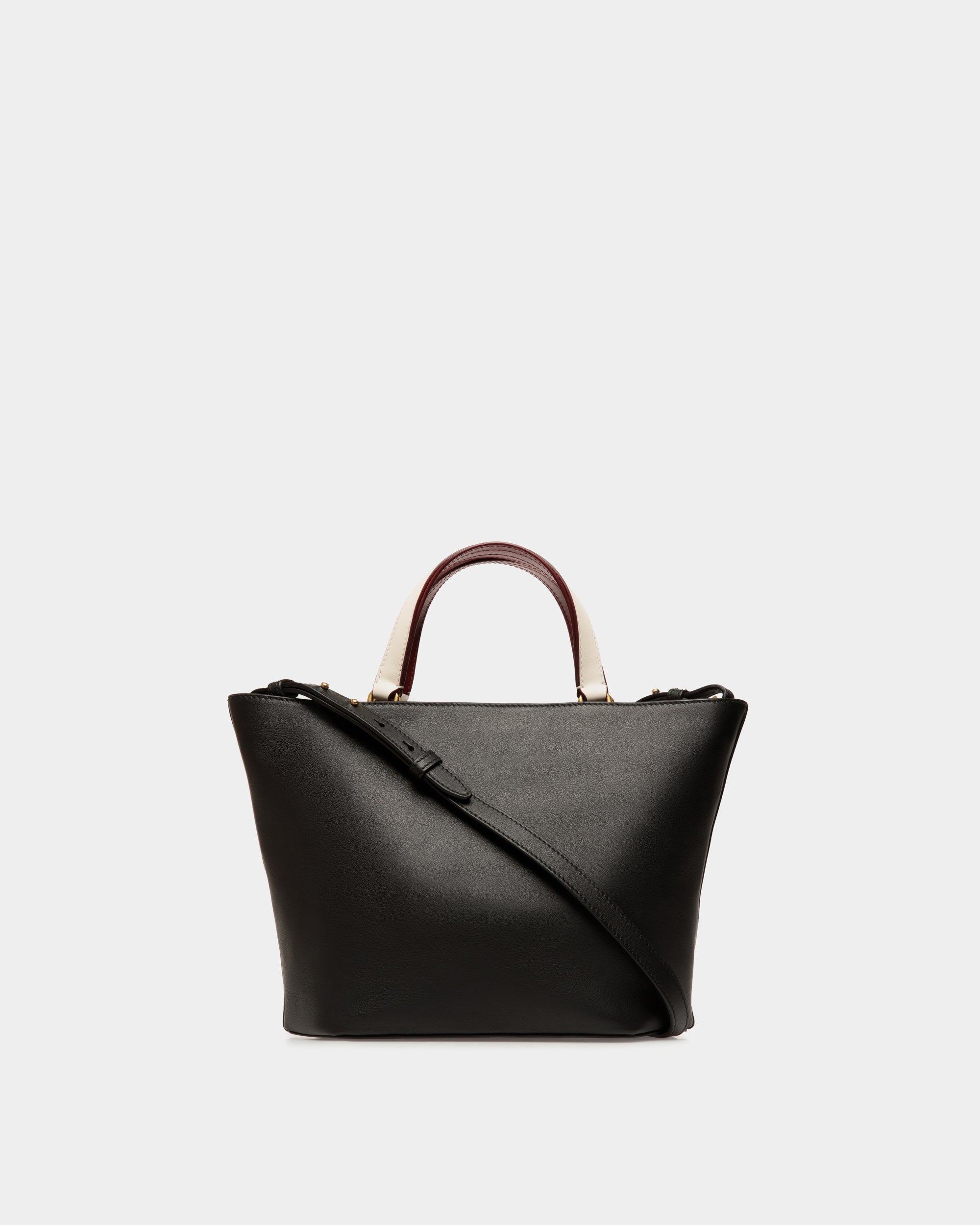 Bolso Tote Code Pequeño De Piel Negra - Mujer - Bally - 03
