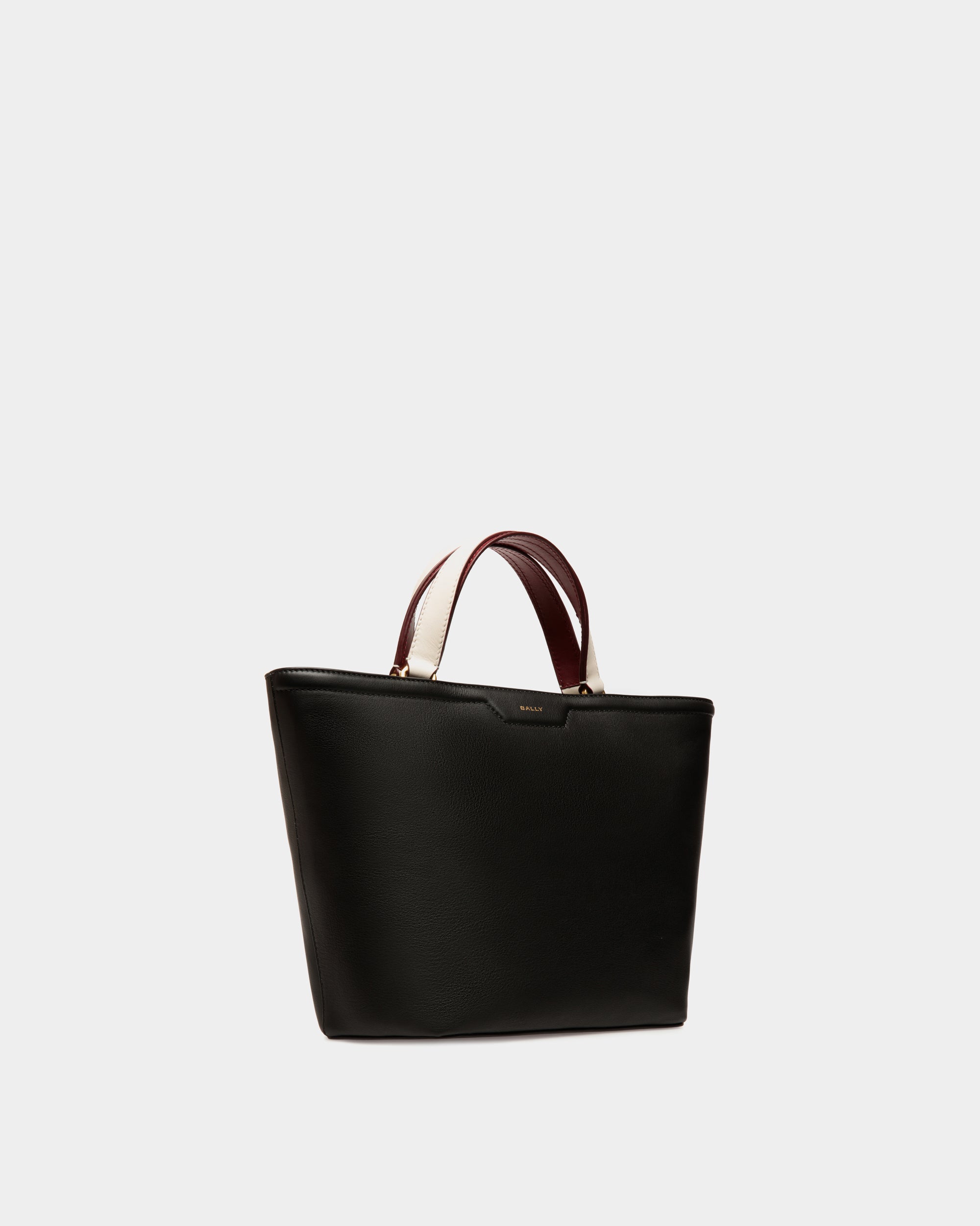 Bolso Tote Code Pequeño De Piel Negra - Mujer - Bally - 04