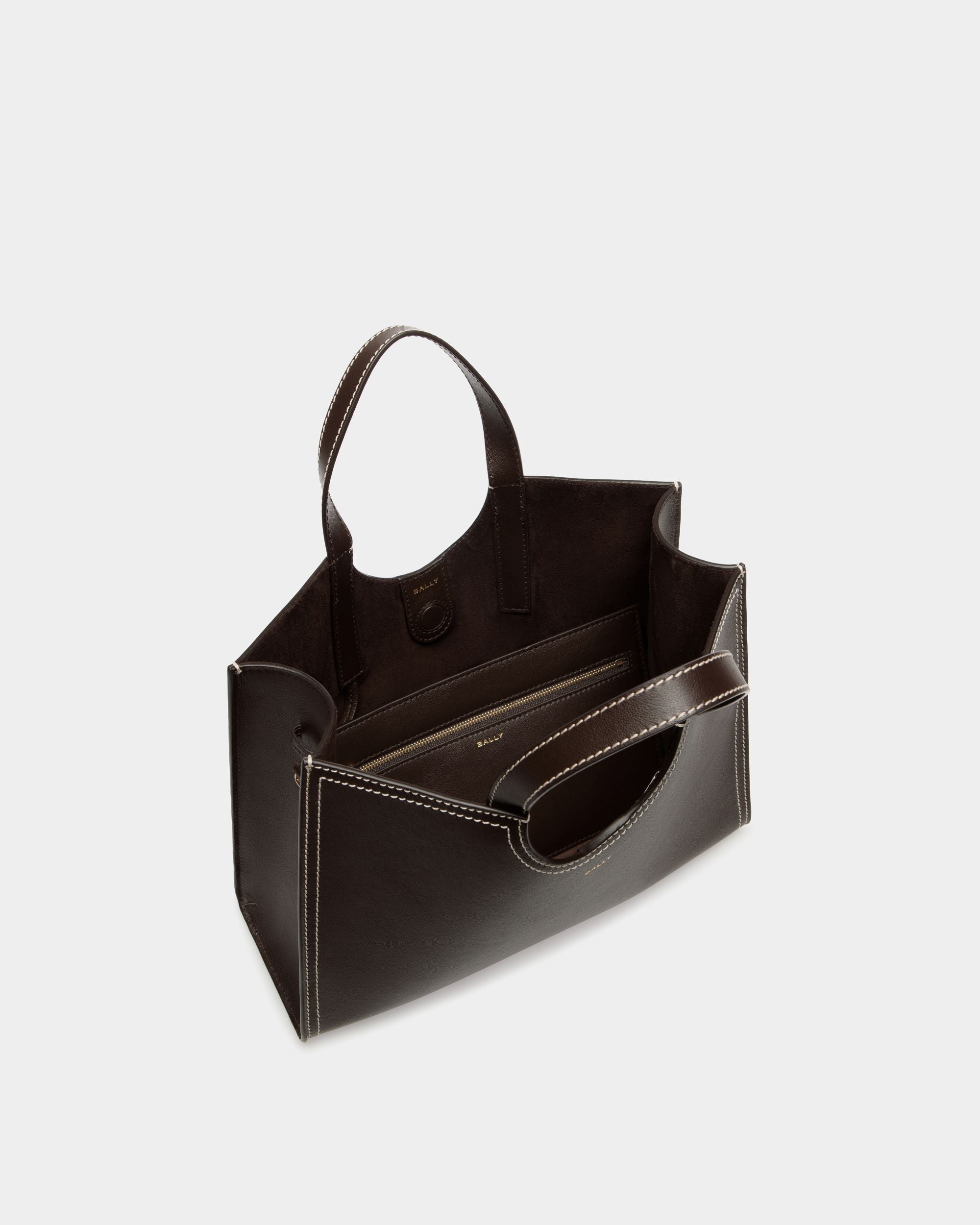 Bolso Tote Easy Bally De Piel Ébano - Mujer - Bally - 05