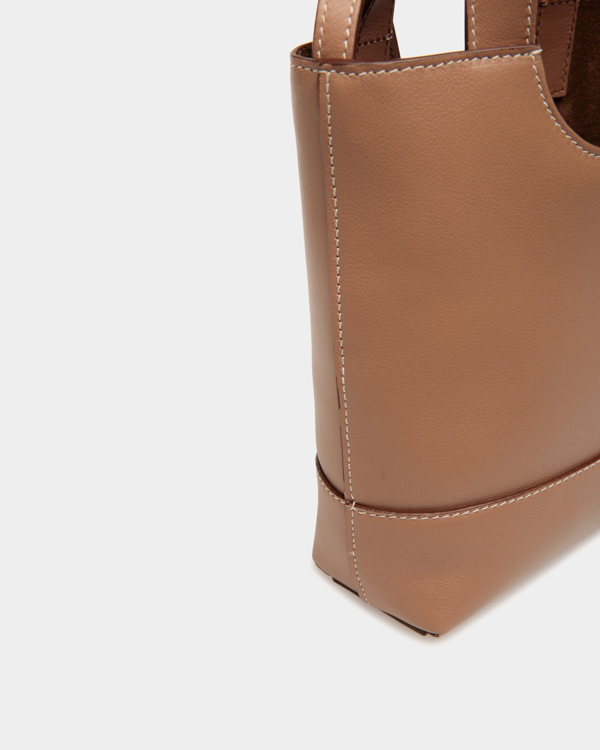 Bolso Tote Pequeño Easy Bally De Piel Praline Beige - Mujer - Bally - 04