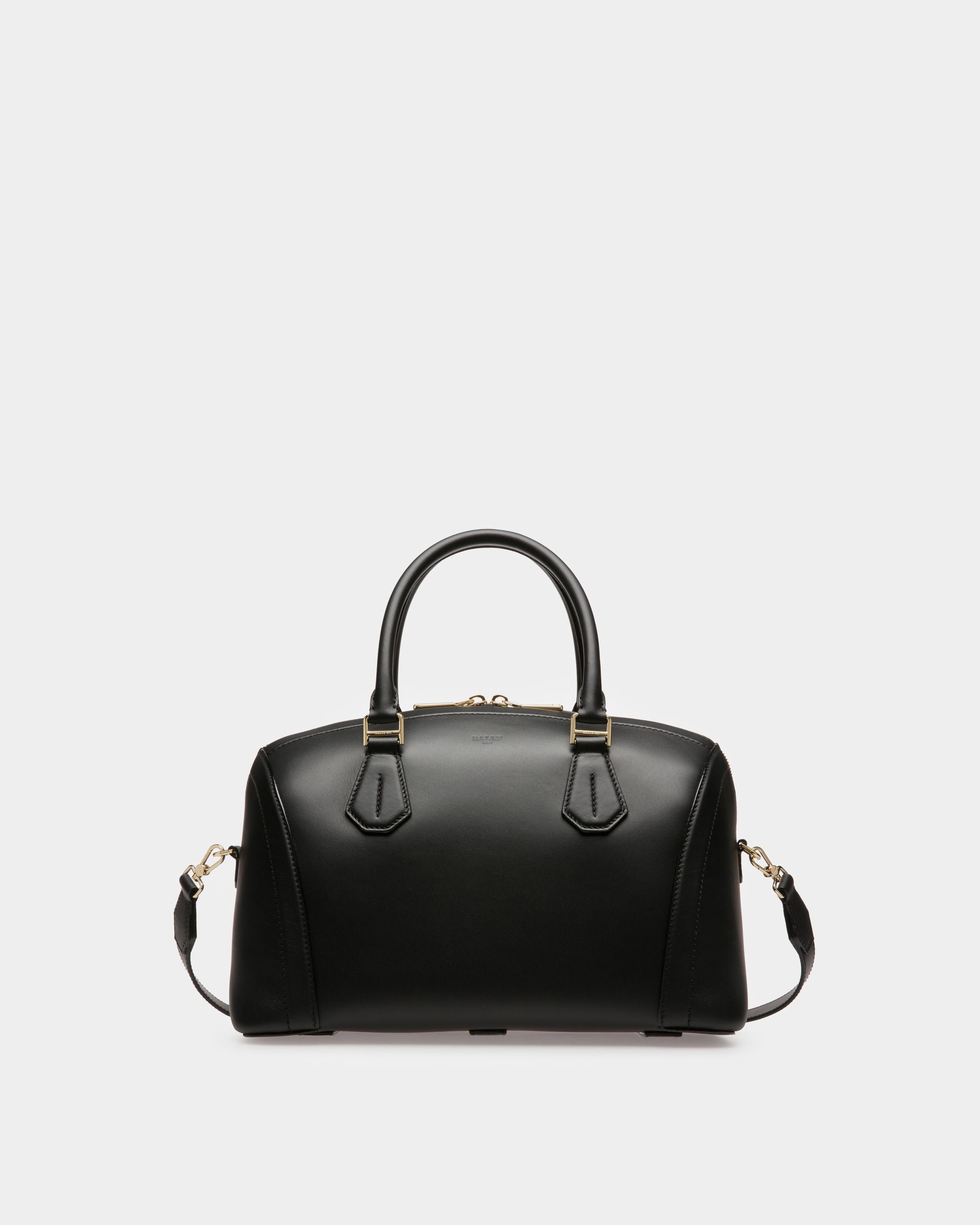 Saffi Bolso De Mano En Piel De Color Negro - Mujer - Bally - 01