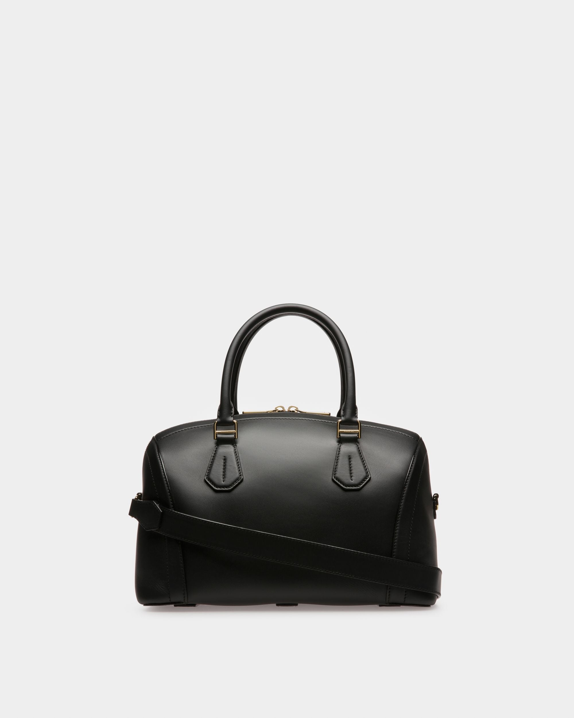 Saffi Bolso De Mano En Piel De Color Negro - Mujer - Bally - 02