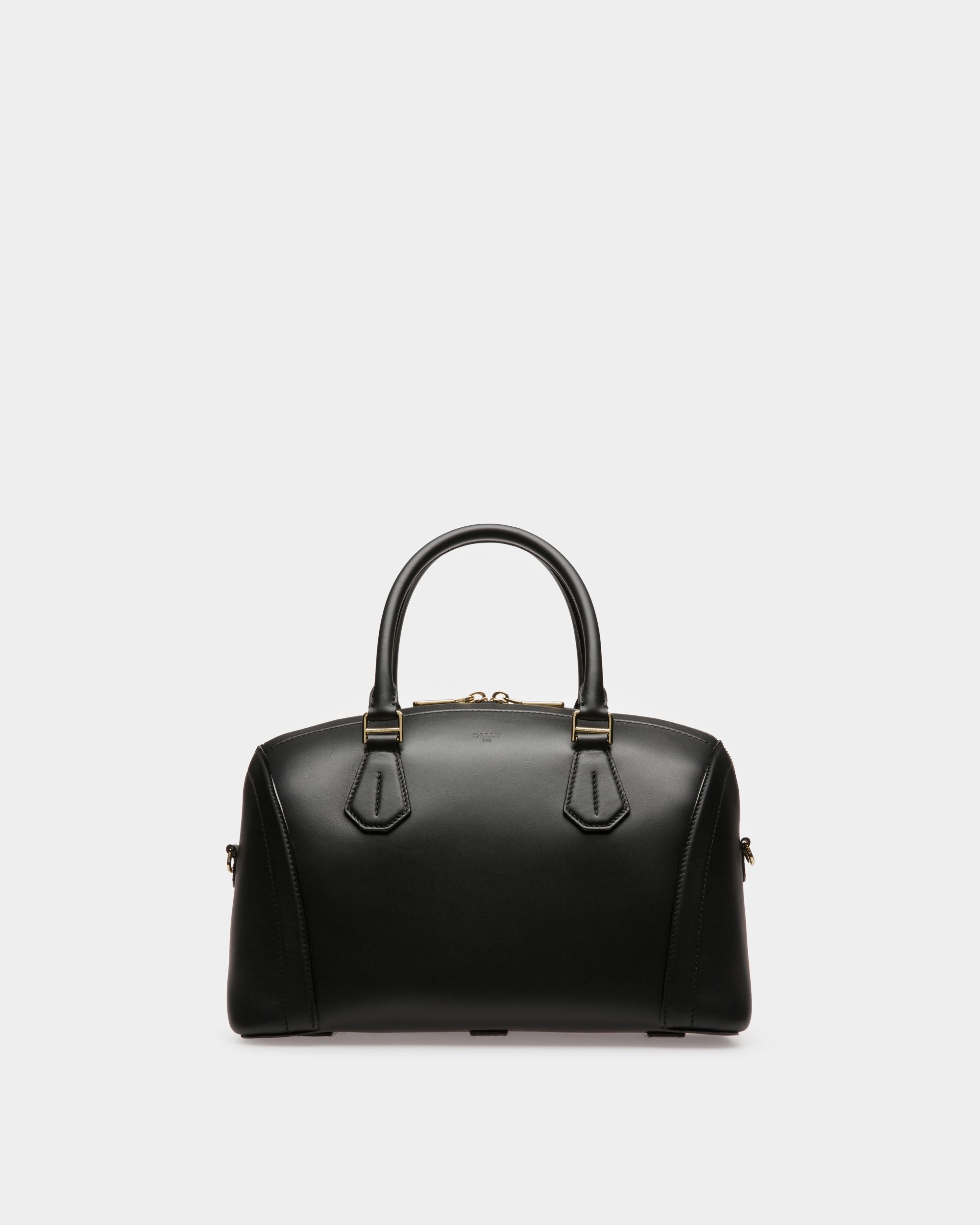 Saffi Bolso De Mano En Piel De Color Negro - Mujer - Bally - 05