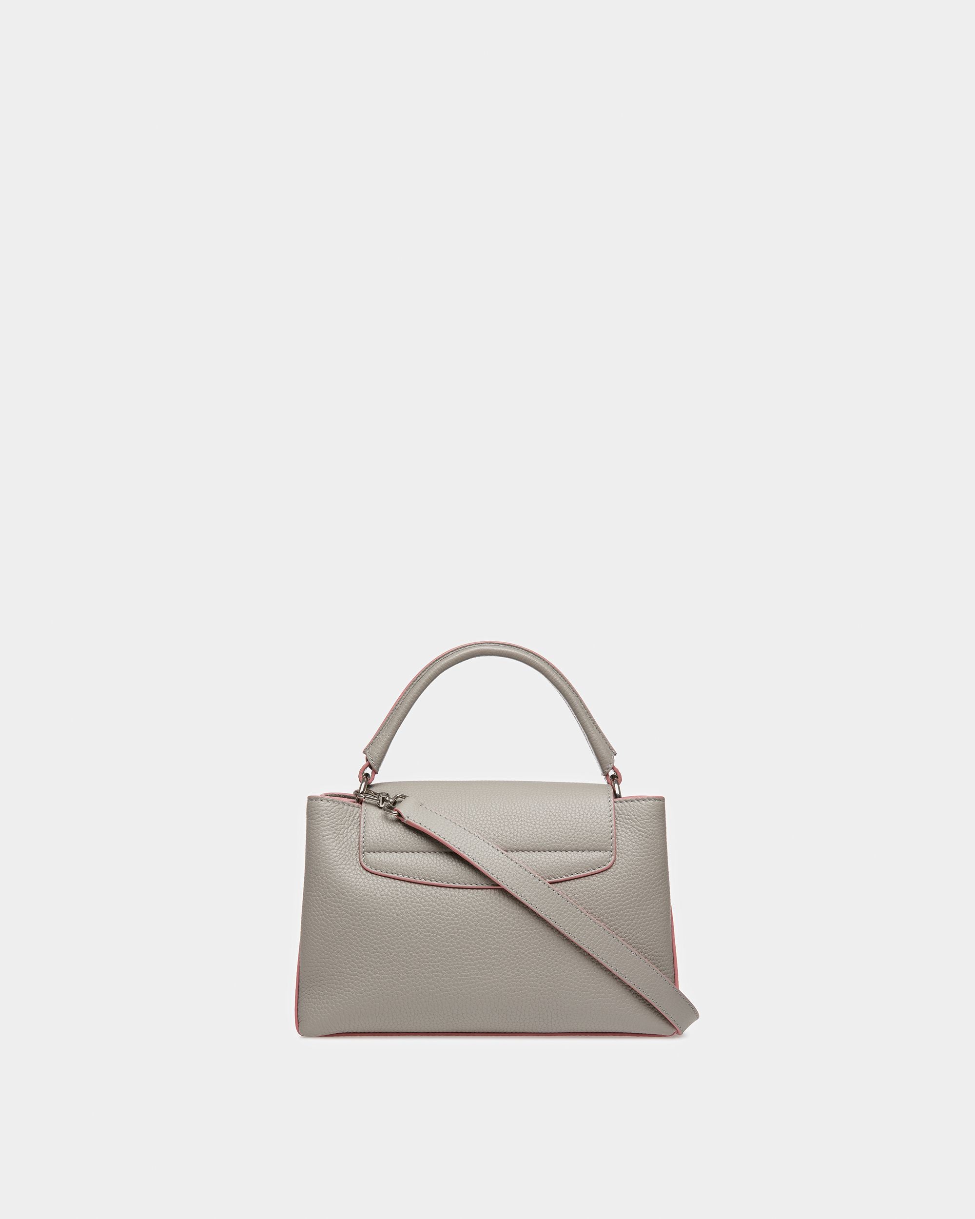 Layka Small Bolso De Mano De Piel Color Piedra - Mujer - Bally - 03