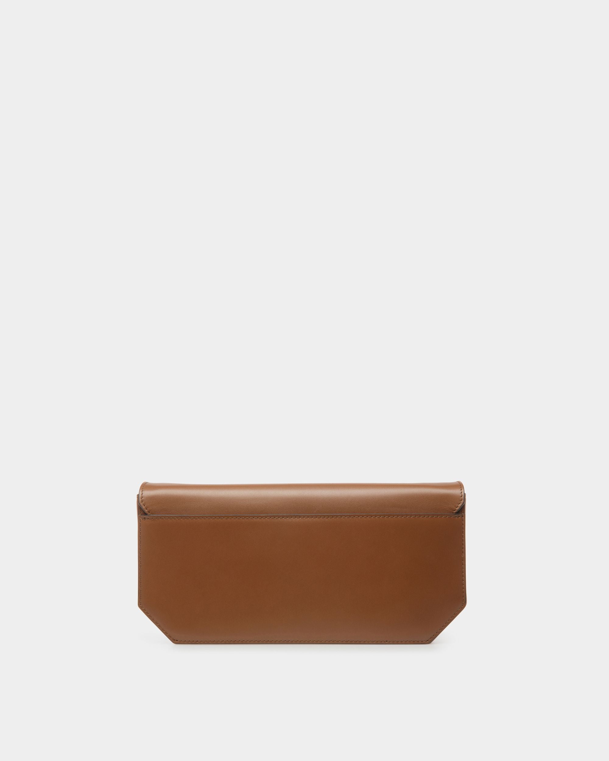 Emblem Shoulder Bag In Brown Leather - Women's - Bally - 02