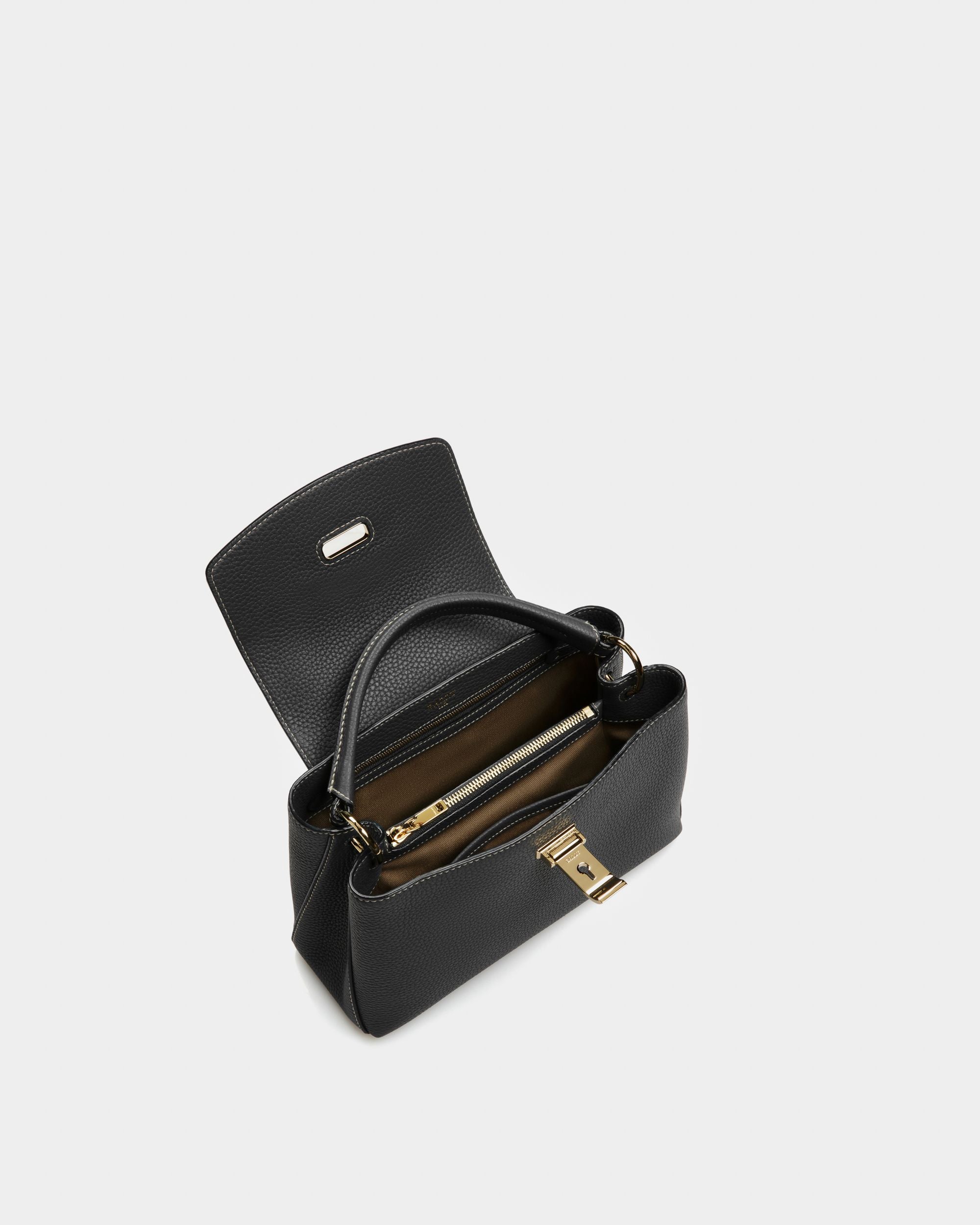 Layka Bolso De Mano De Piel En Negro - Mujer - Bally - 05