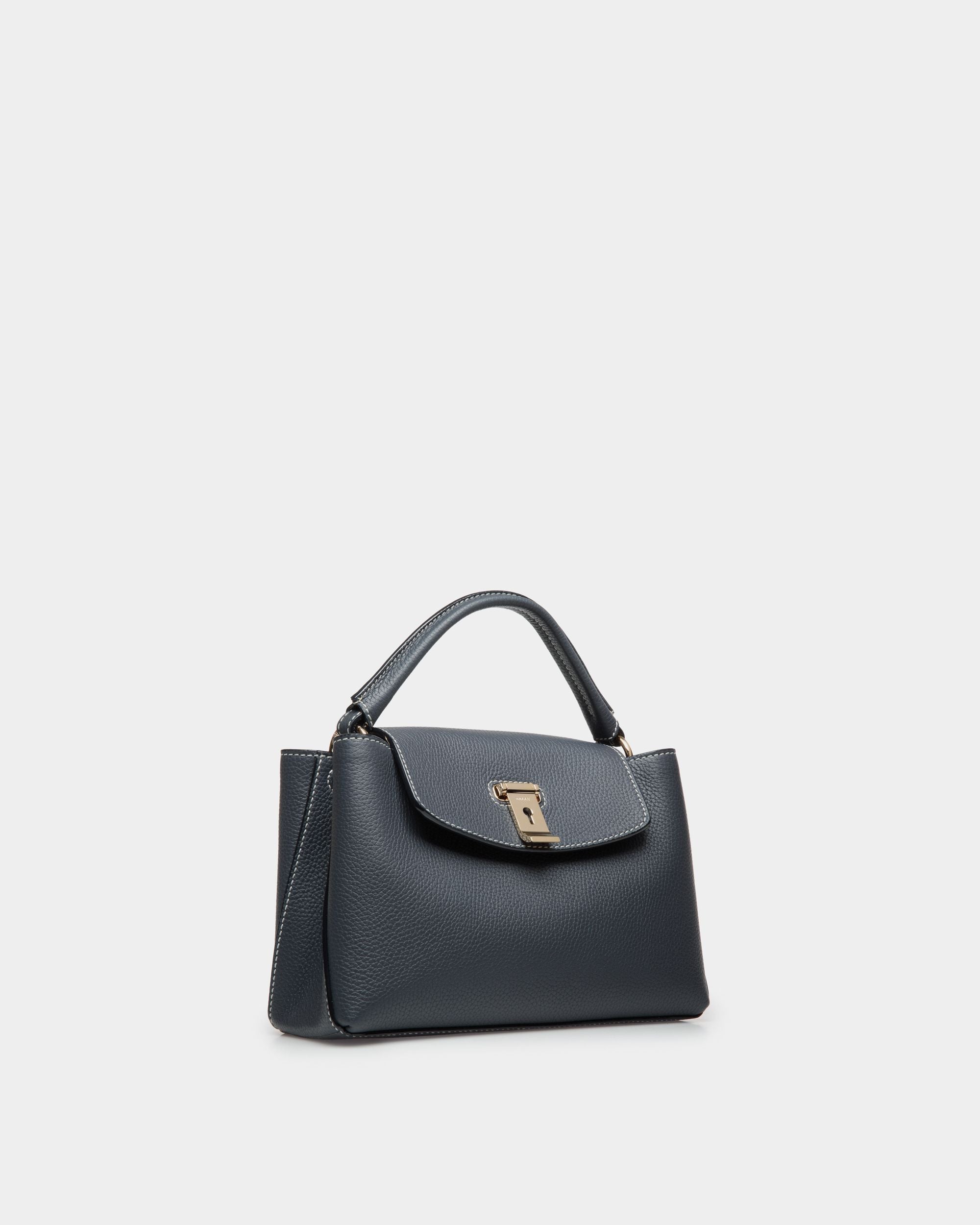 Lock Me Small Top Handle Bag in Leather - Women's - Bally - 03