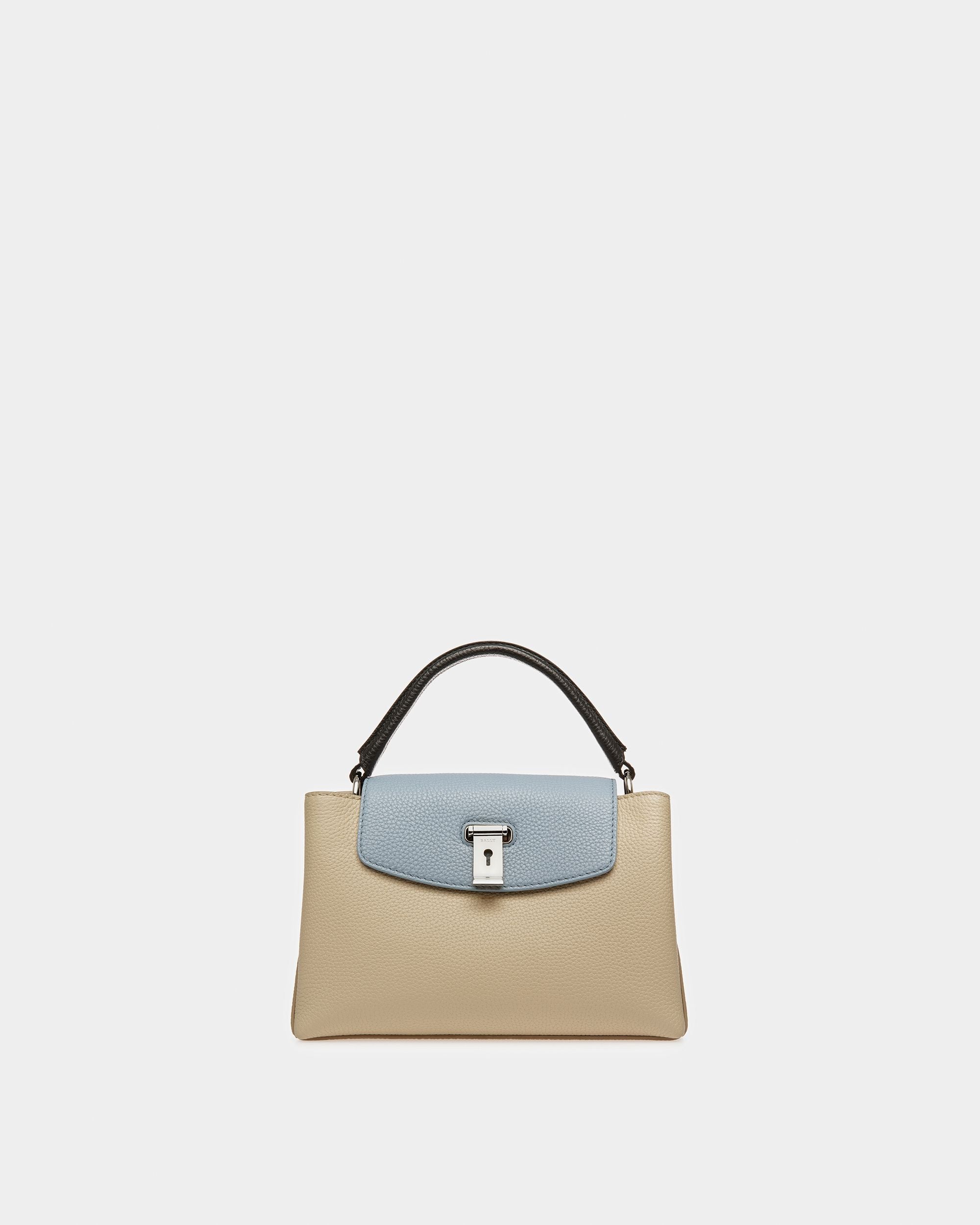 Layka S Bolso De Mano De Piel En Beige - Mujer - Bally - 01