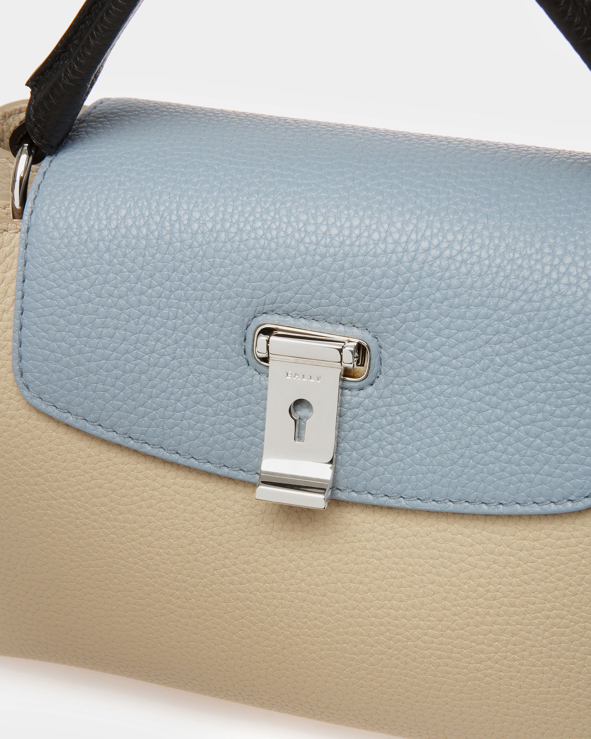 Layka S Bolso De Mano De Piel En Beige - Mujer - Bally - 04