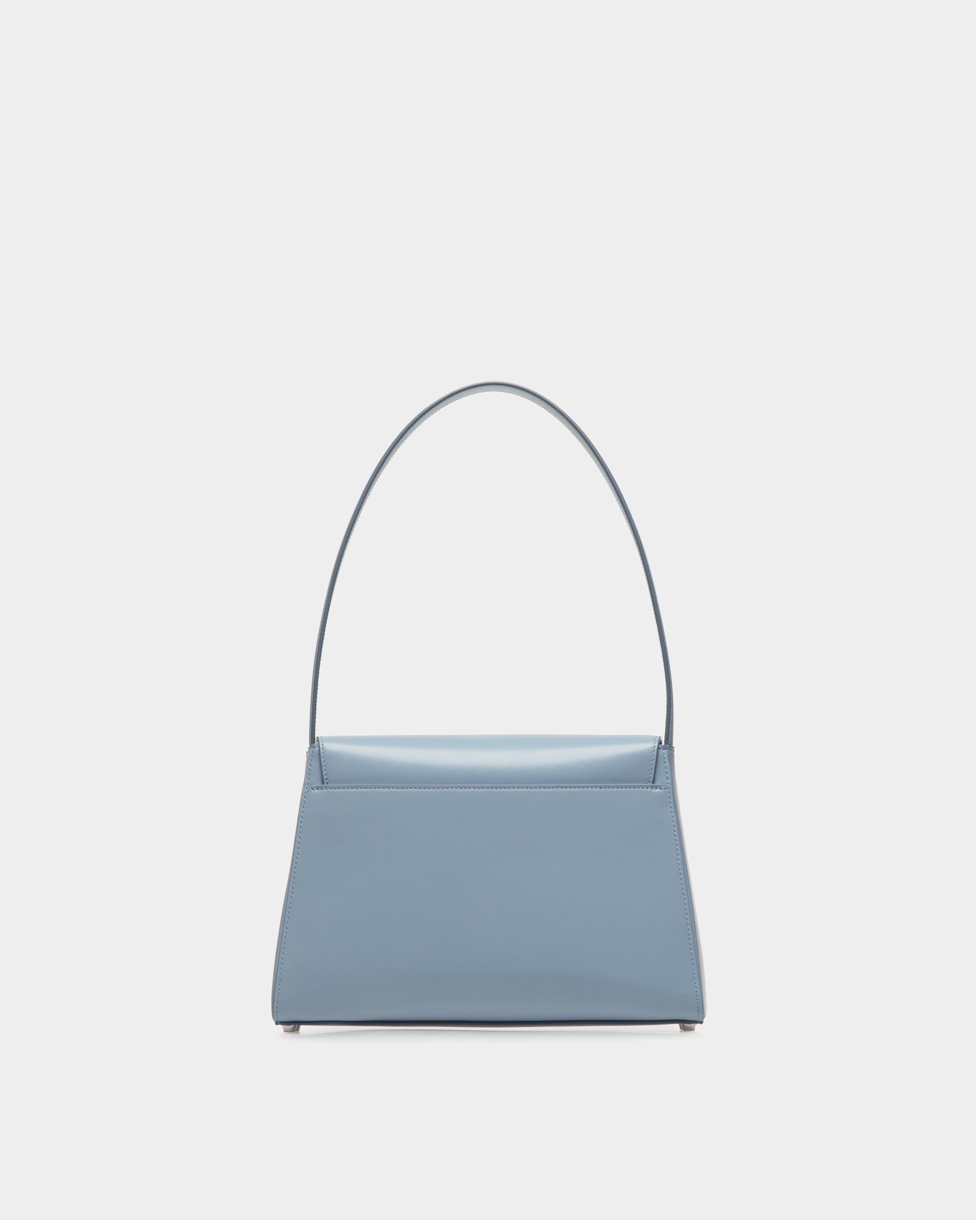 Bolso De Hombro Ollam De Piel Light Blue - Mujer - Bally - 03