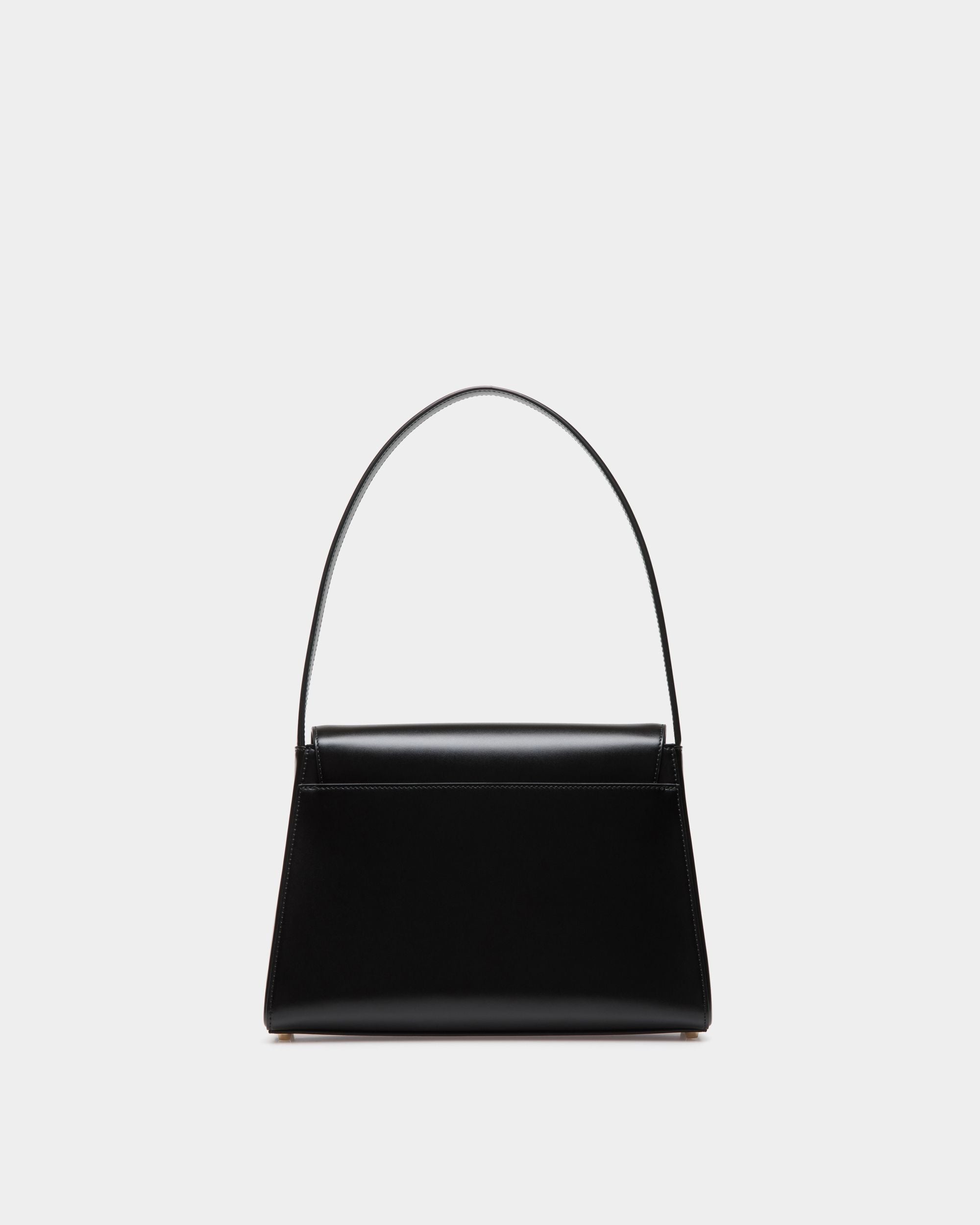 Bolso De Hombro Ollam De Piel Negra - Mujer - Bally - 03