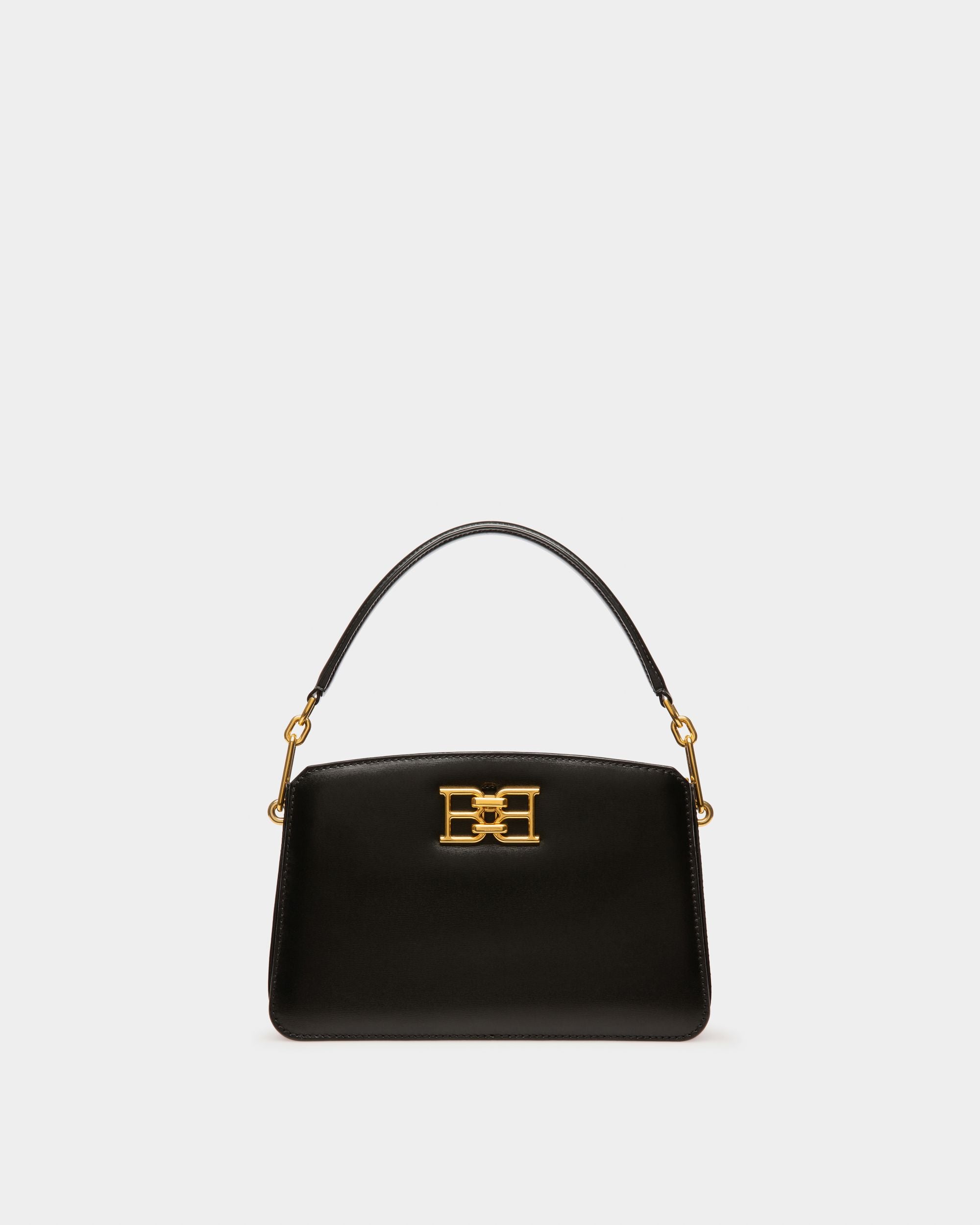 Bernine Bolso De Mano En Piel En Color Negro - Mujer - Bally - 01