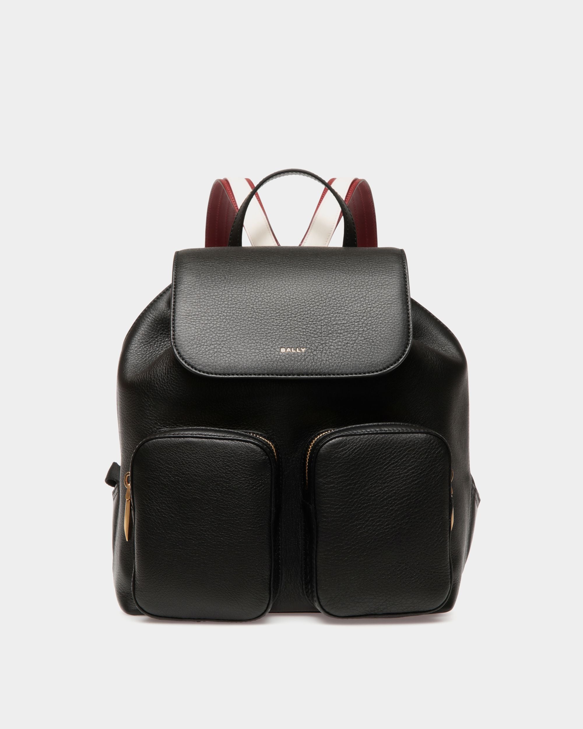 Mochila Code De Piel Negra - Mujer - Bally - 01
