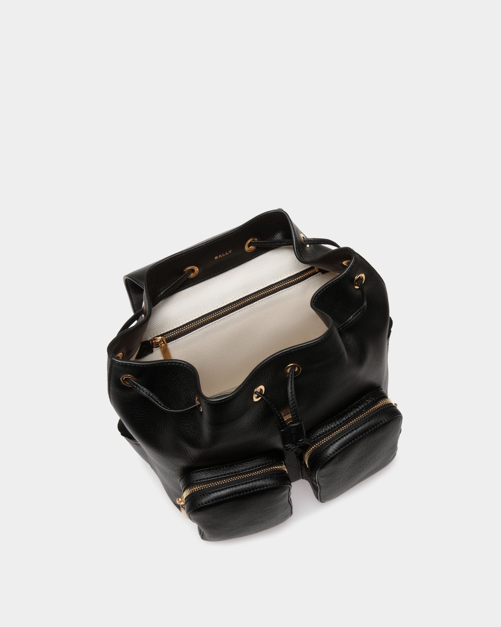 Mochila Code De Piel Negra - Mujer - Bally - 04