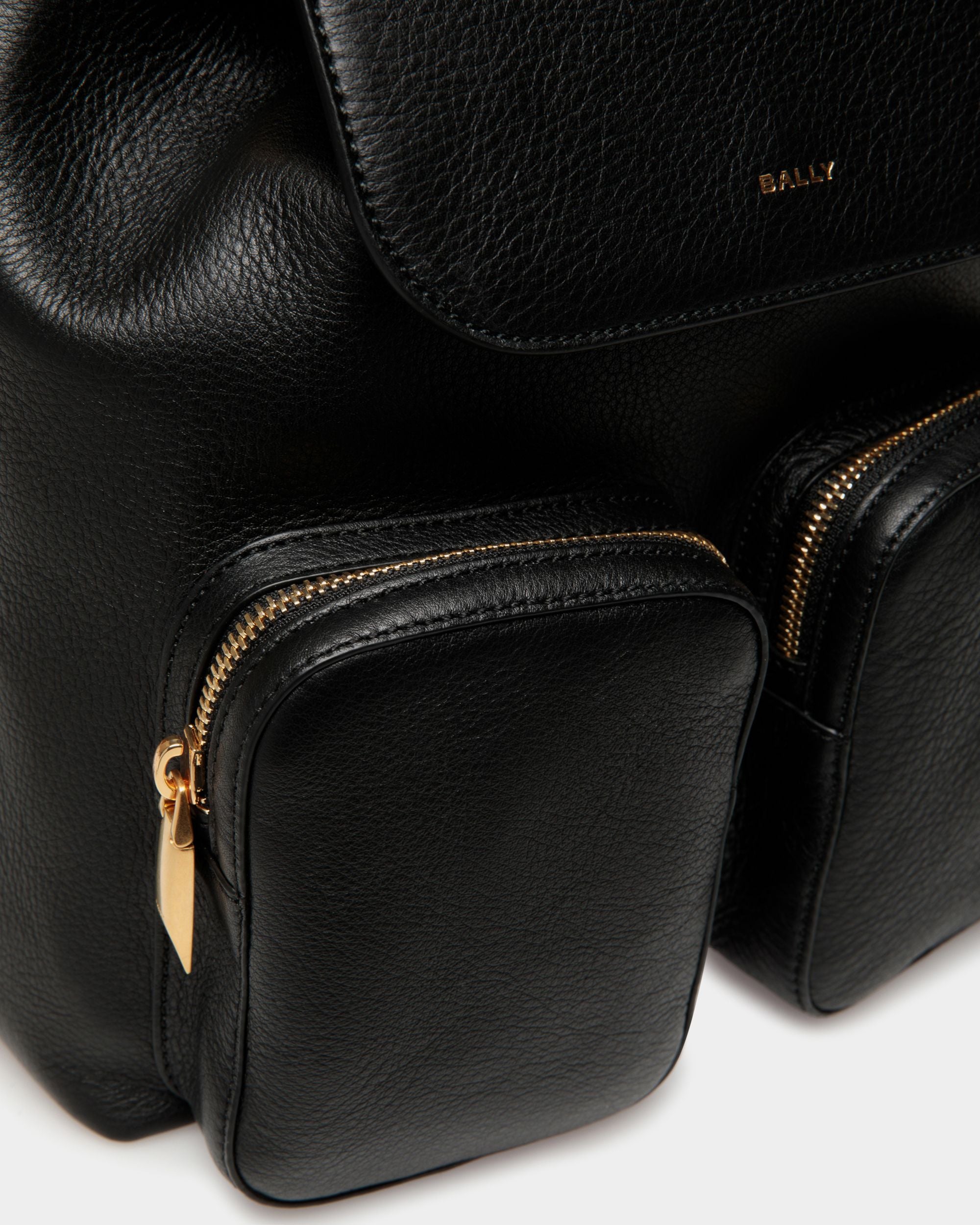 Mochila Code De Piel Negra - Mujer - Bally - 05