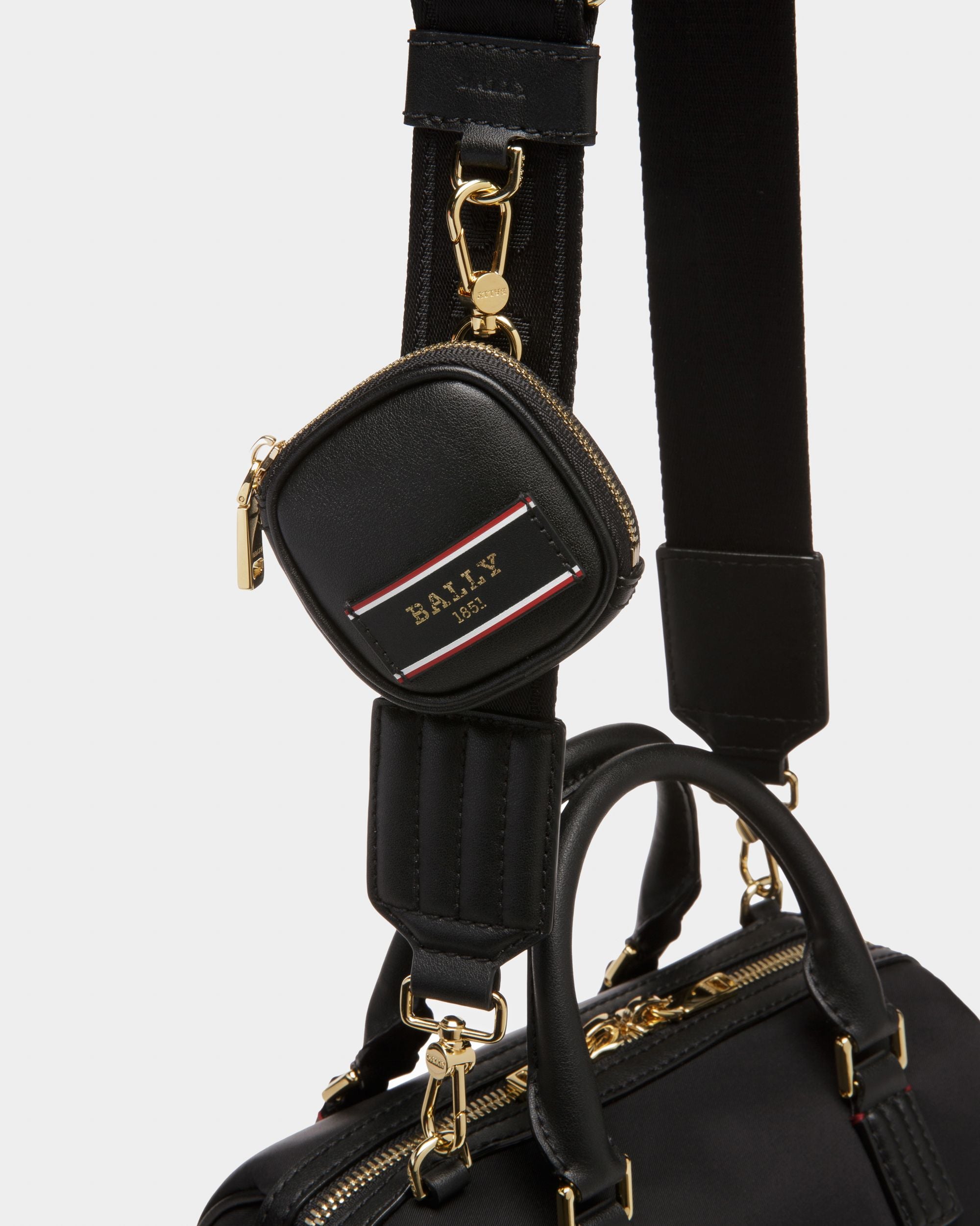 Evin Minibolso En Nailon Reciclado De Color Negro - Mujer - Bally - 04