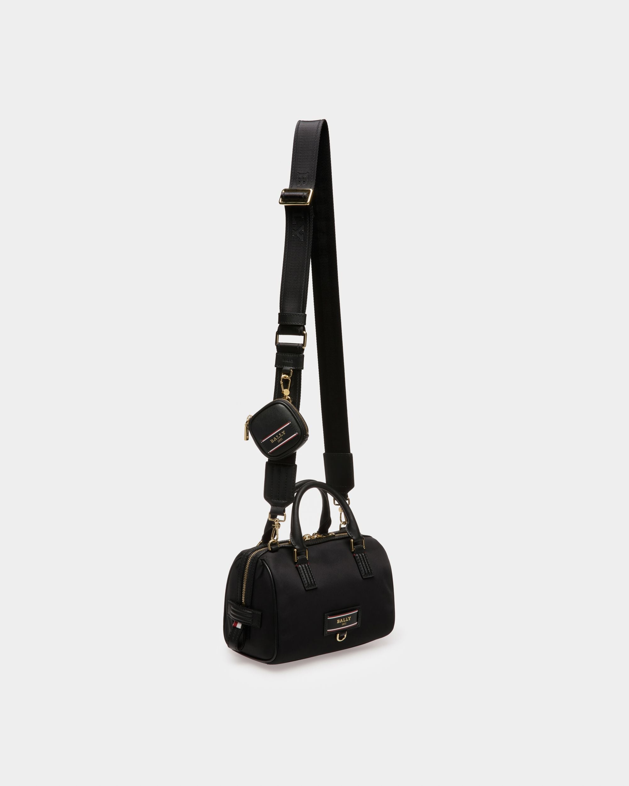 Evin Minibolso En Nailon Reciclado De Color Negro - Mujer - Bally - 05